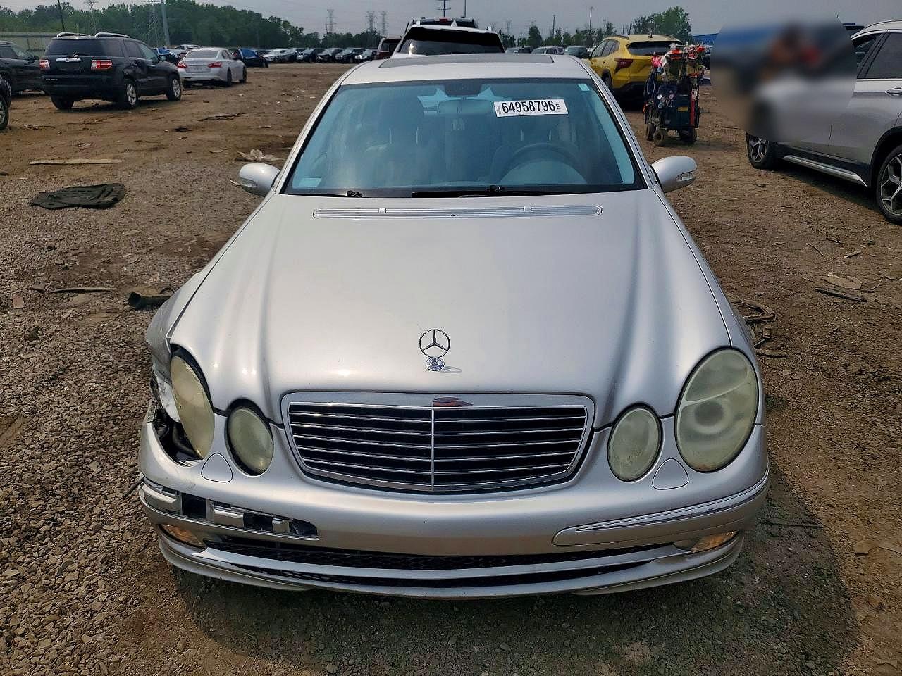 2004 Mercedes-benz E 320 Silver vin: WDBUF65J84A436629