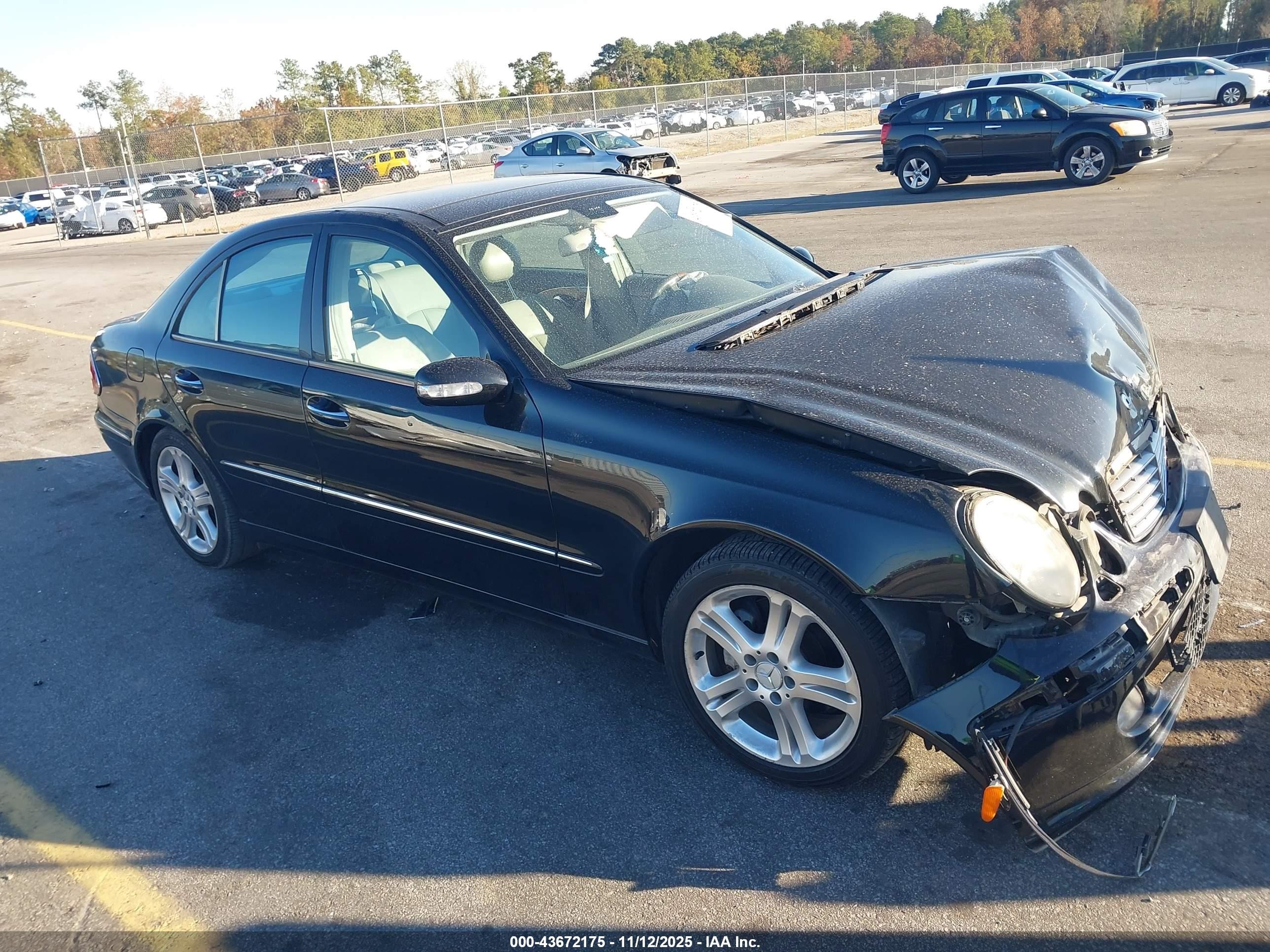 2004 Mercedes-benz E 500   Черный vin: WDBUF70J84A579478