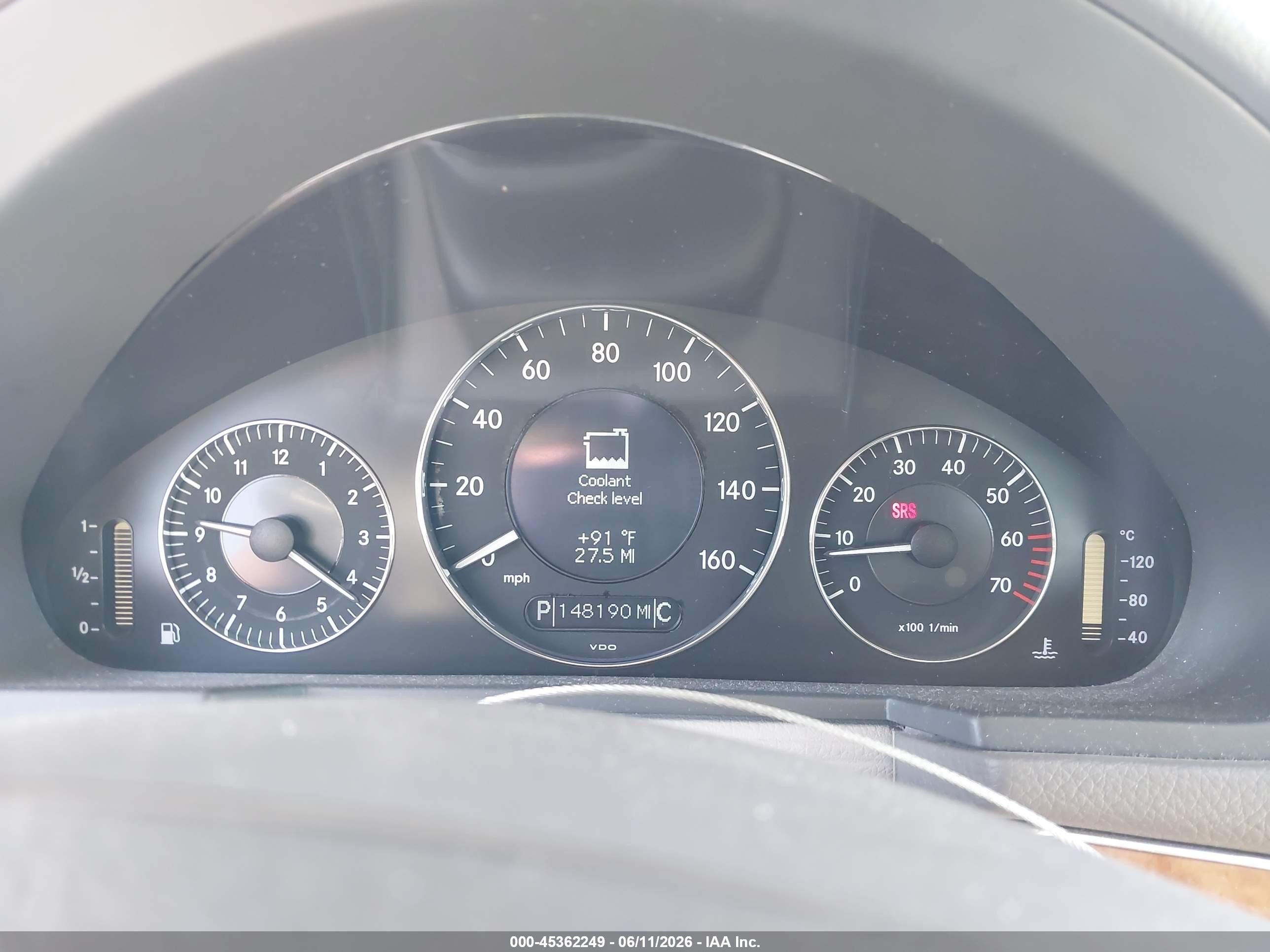 2004 Mercedes-benz E 500   Серый vin: WDBUF70J94A470317