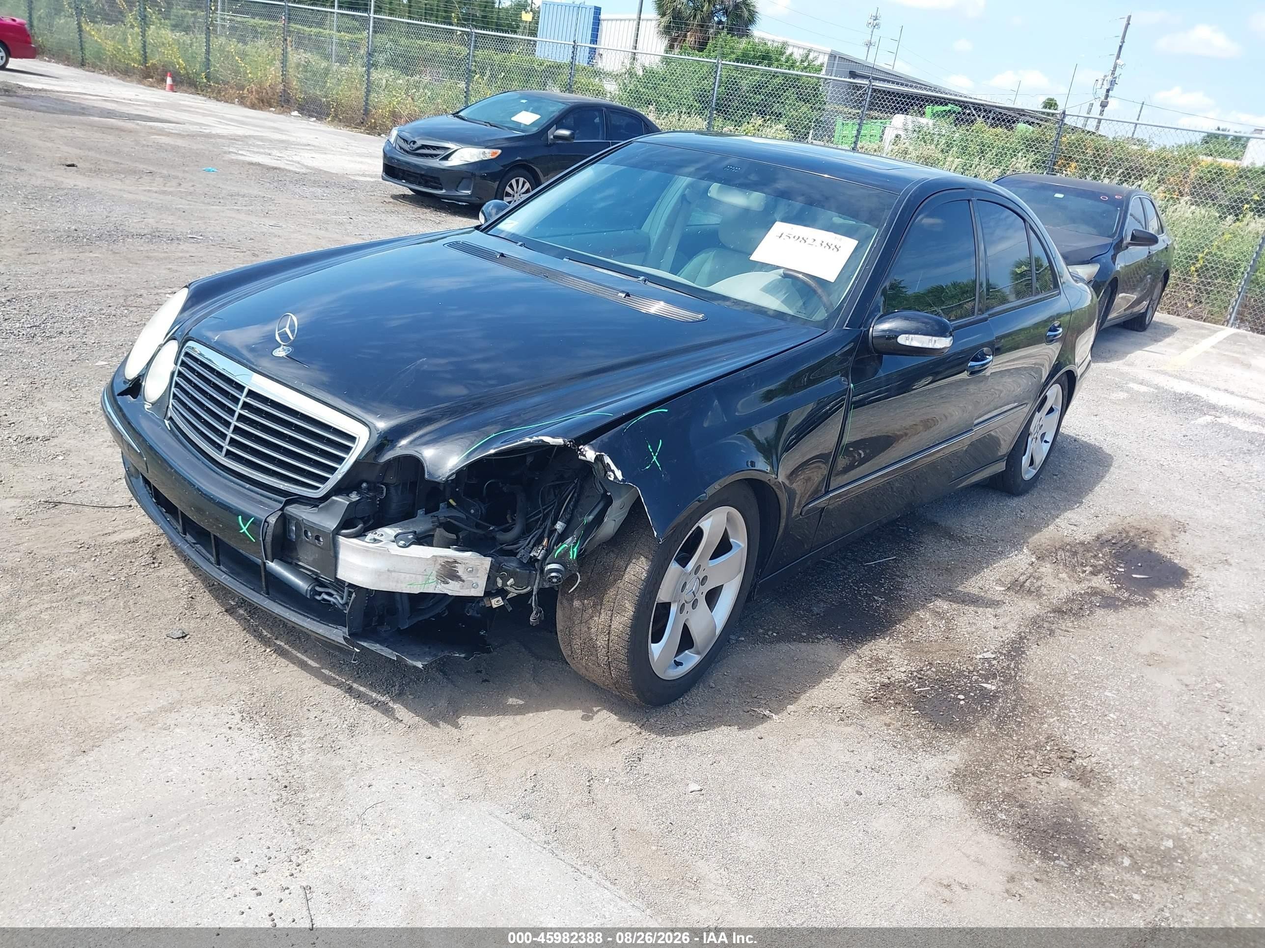 2006 Mercedes-benz E 500 Black vin: WDBUF70JX6A878098