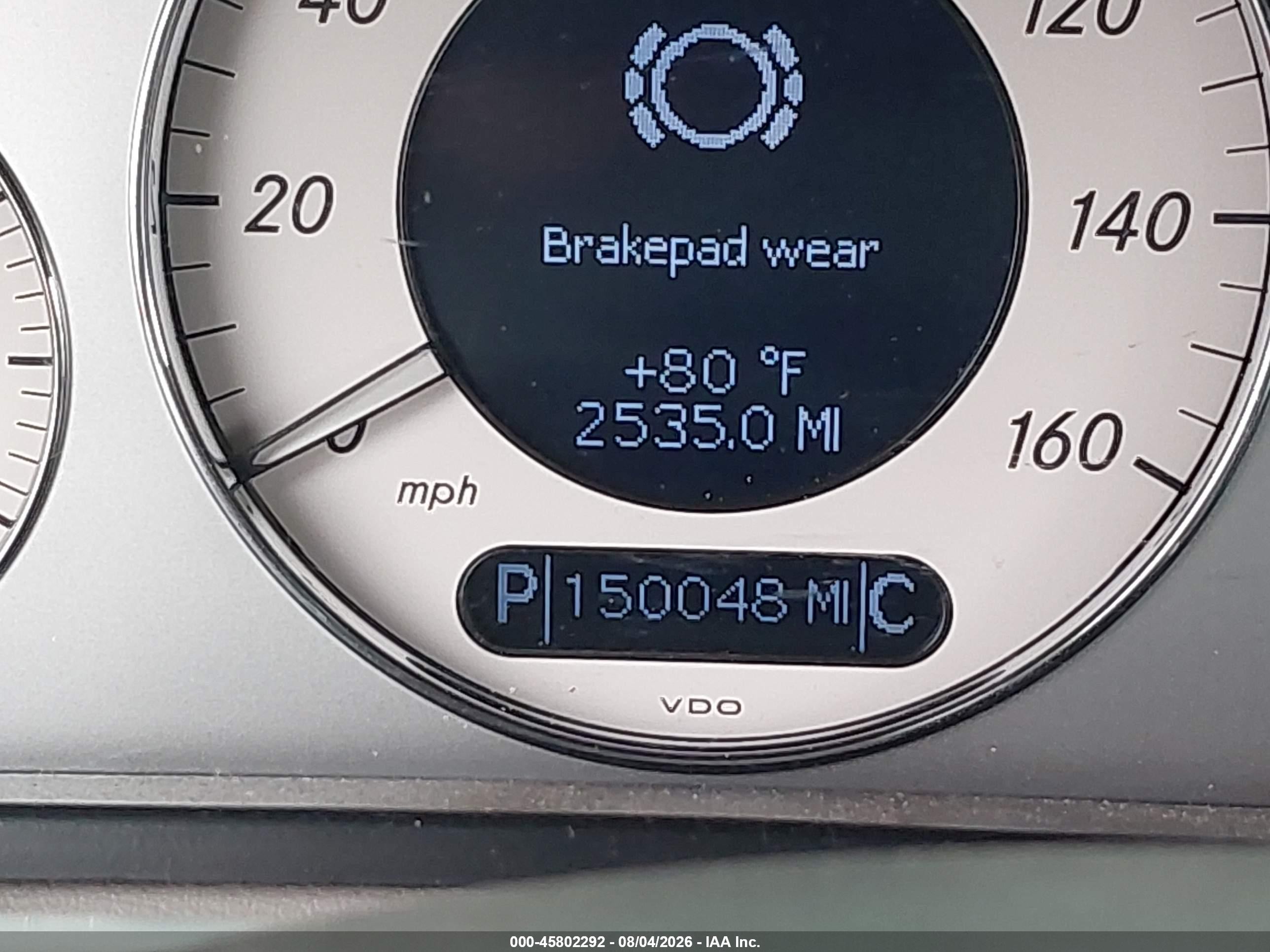 2007 Mercedes-benz E 550   Blue vin: WDBUF72X97B018920