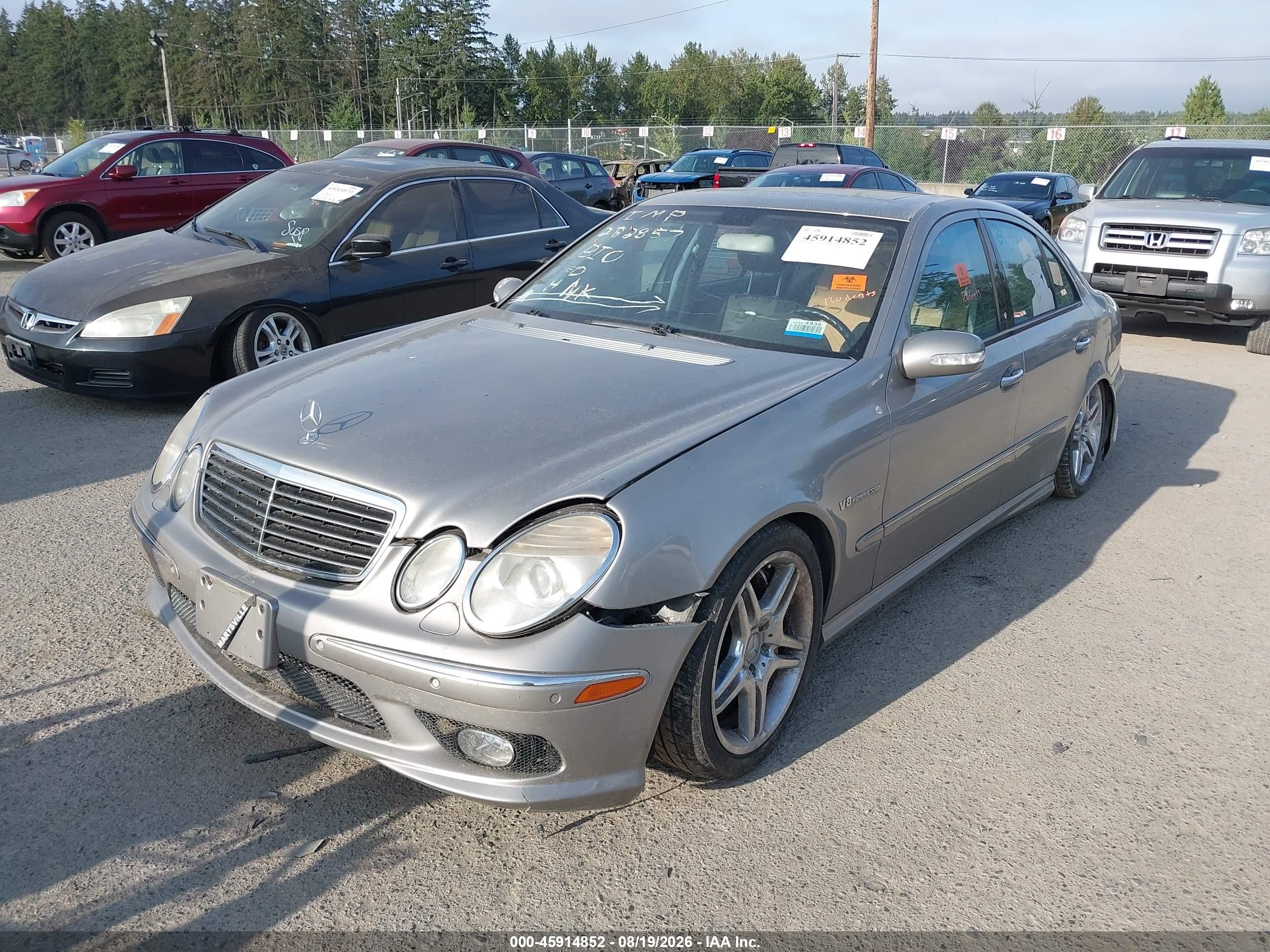 2003 Mercedes-benz E 55 Amg   Серебряный vin: WDBUF76J23A282857