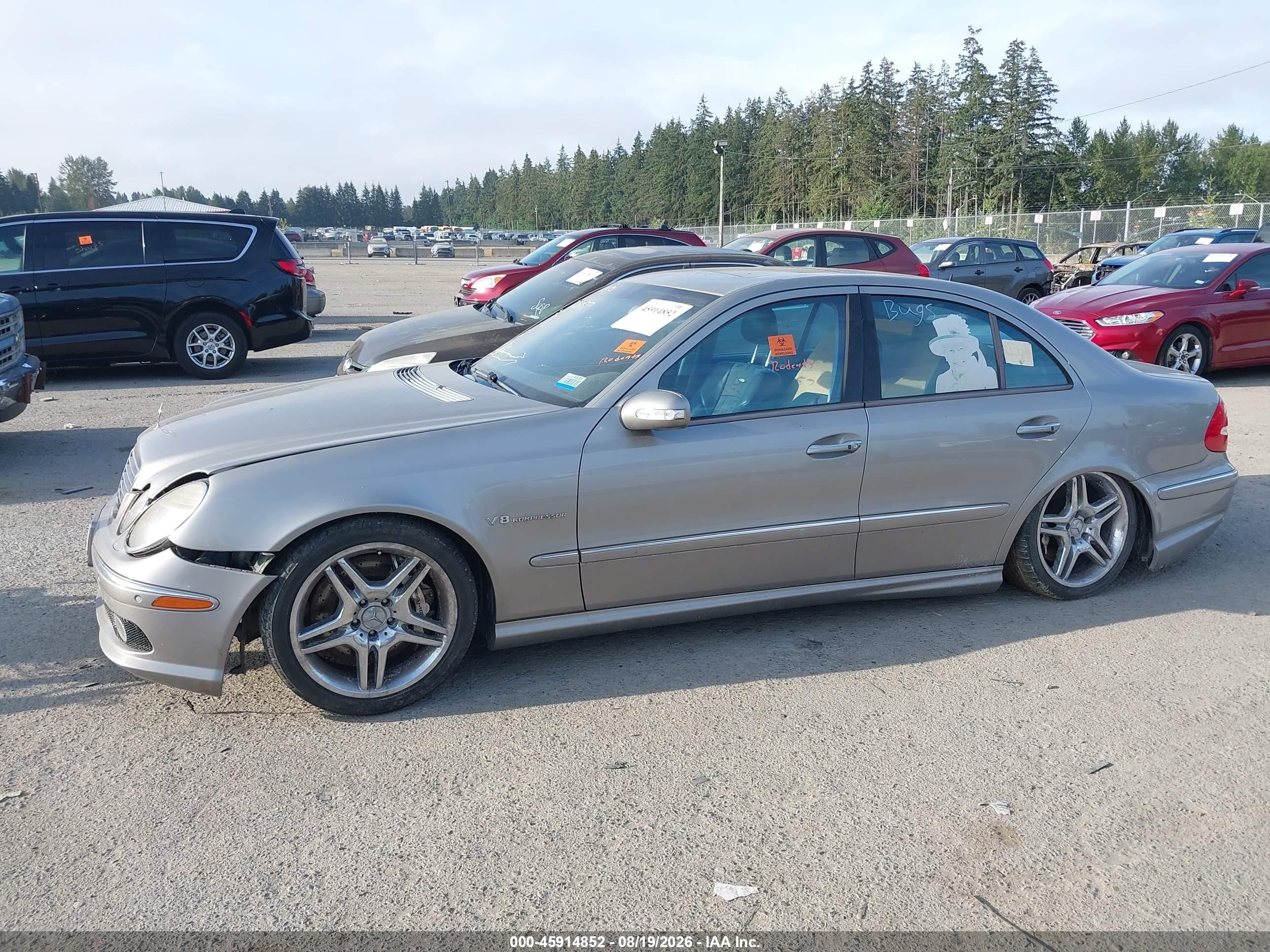 2003 Mercedes-benz E 55 Amg   Серебряный vin: WDBUF76J23A282857