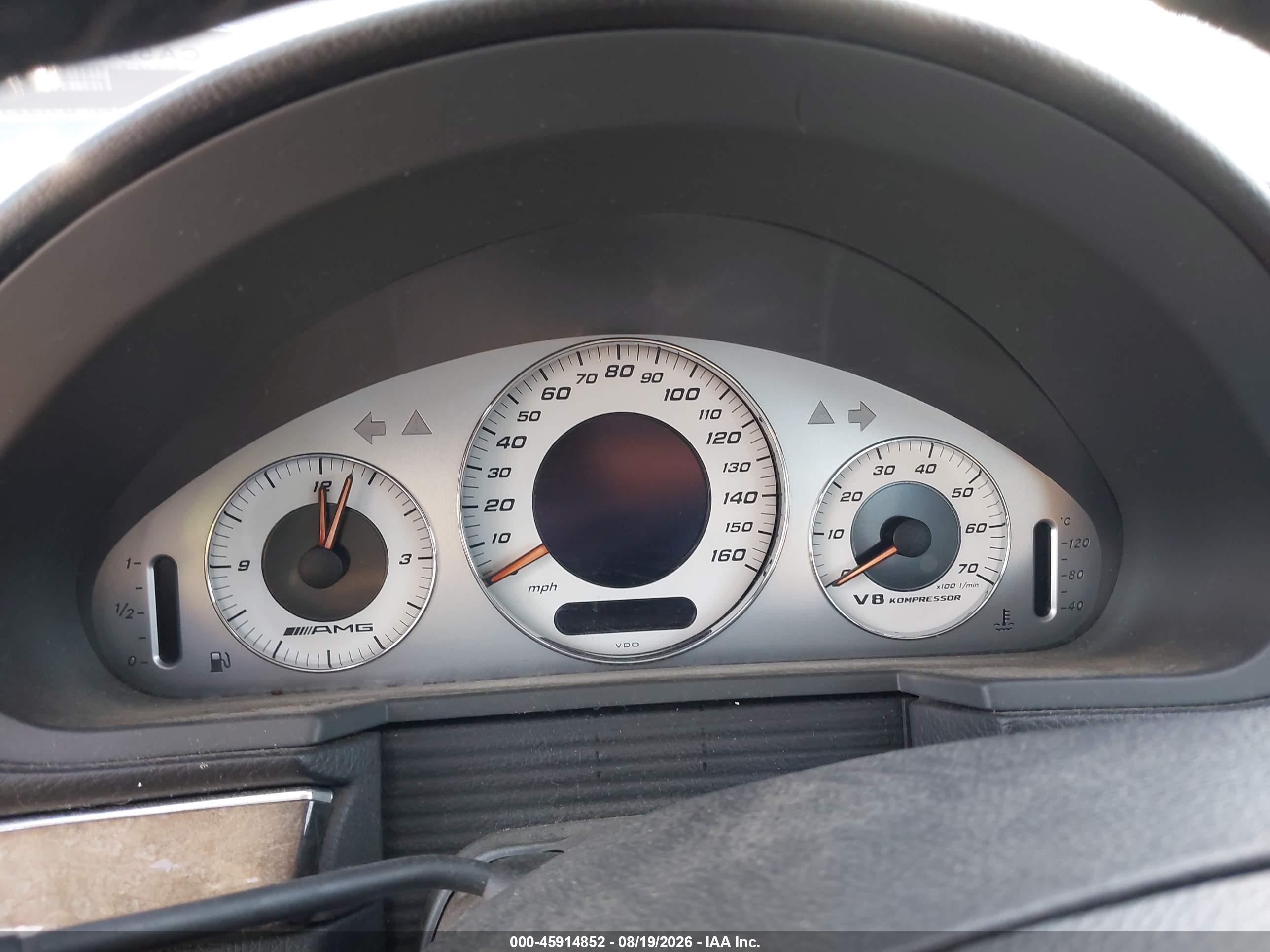 2003 Mercedes-benz E 55 Amg   Серебряный vin: WDBUF76J23A282857