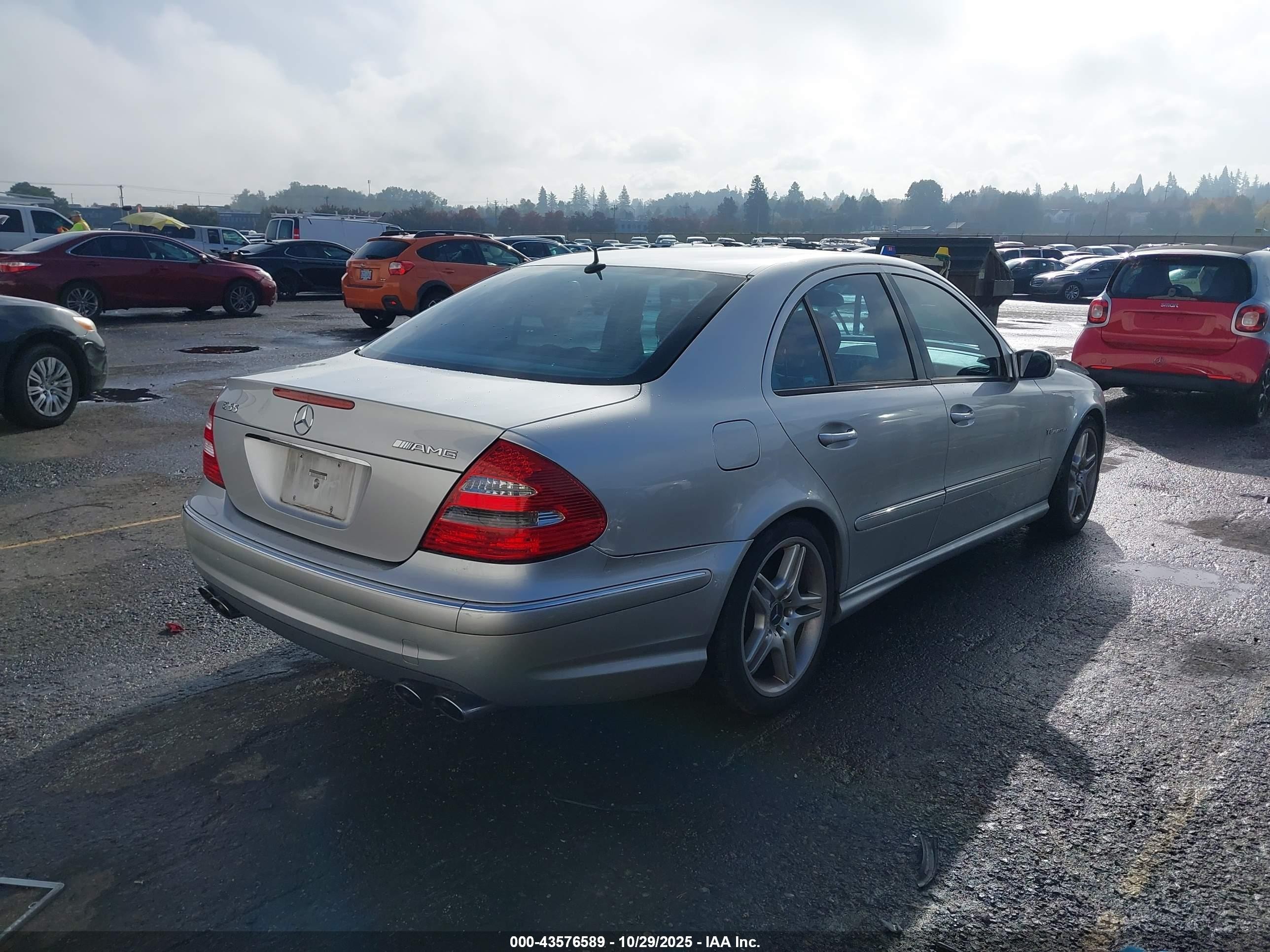 2005 Mercedes-benz E 55 Amg Silver vin: WDBUF76J35A634413