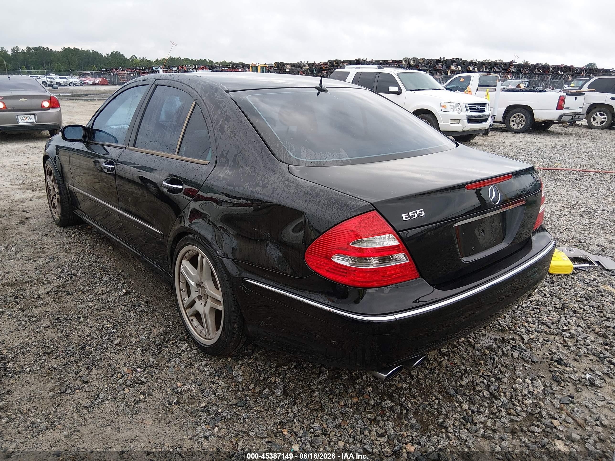 2003 Mercedes-benz E 55 Amg Black vin: WDBUF76JX3A344294