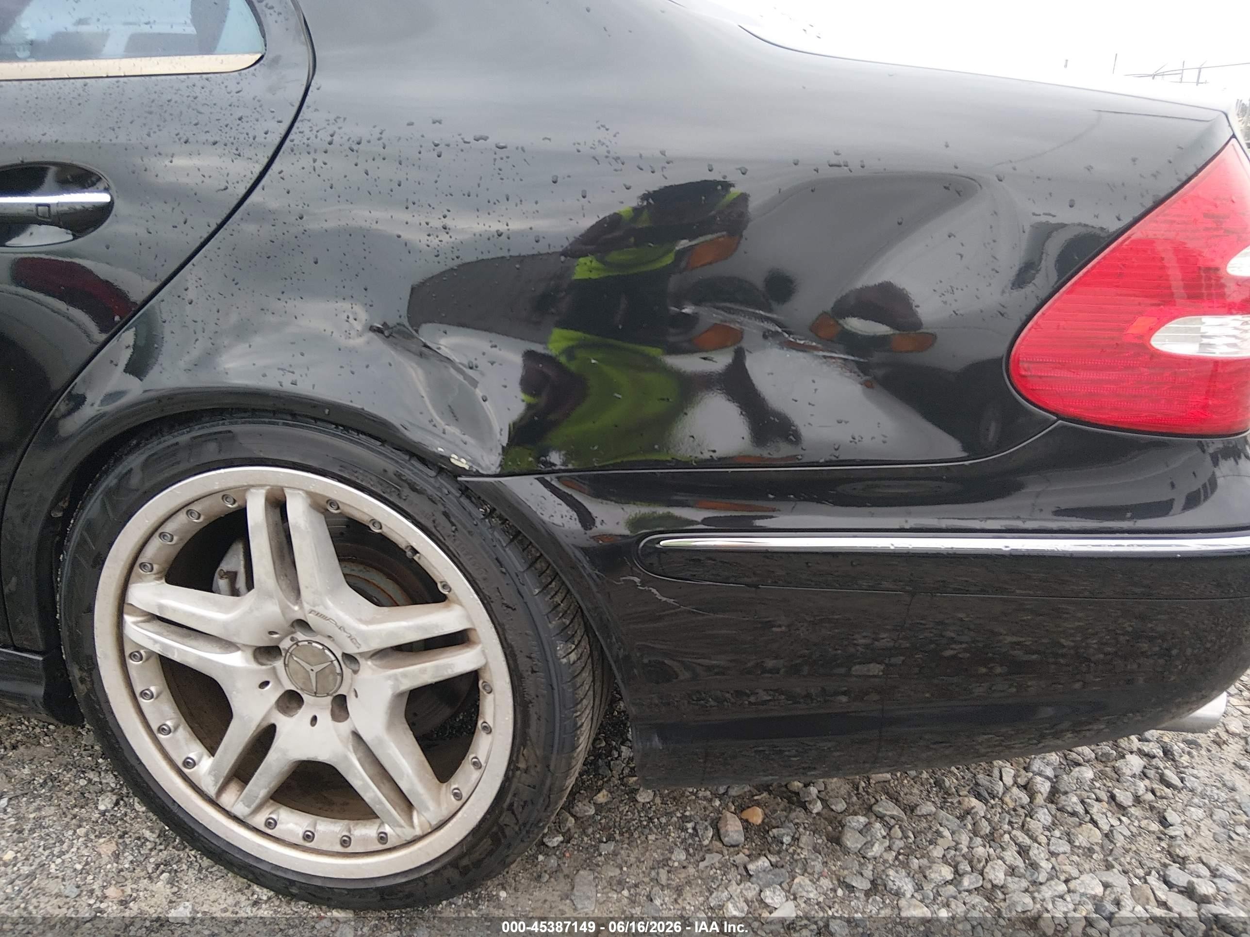 2003 Mercedes-benz E 55 Amg Black vin: WDBUF76JX3A344294