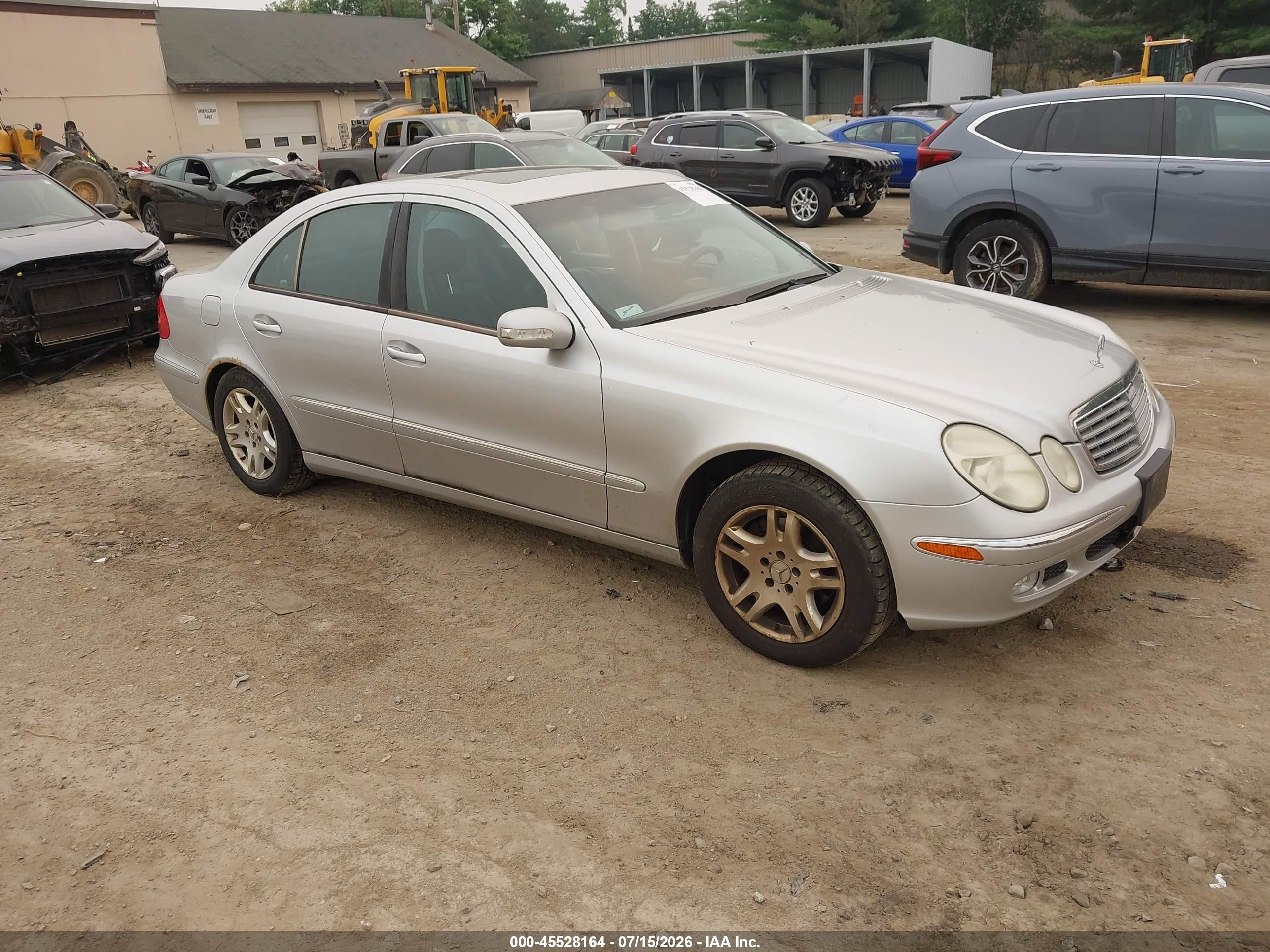 2005 Mercedes-benz E 320 4matic Silver vin: WDBUF82J65X170459