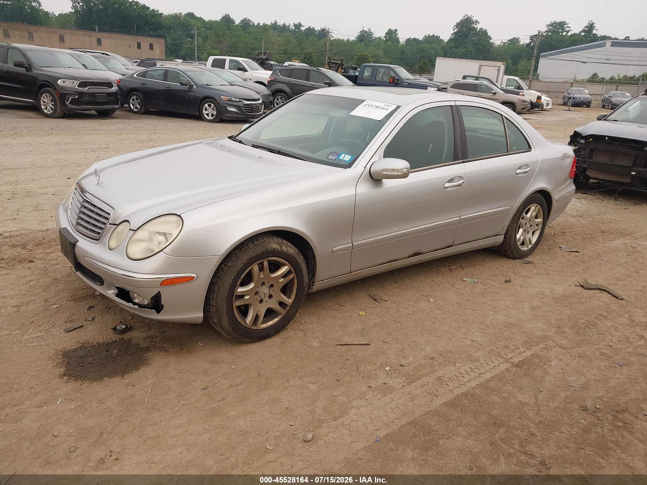 2005 Mercedes-benz E 320 4matic Silver vin: WDBUF82J65X170459