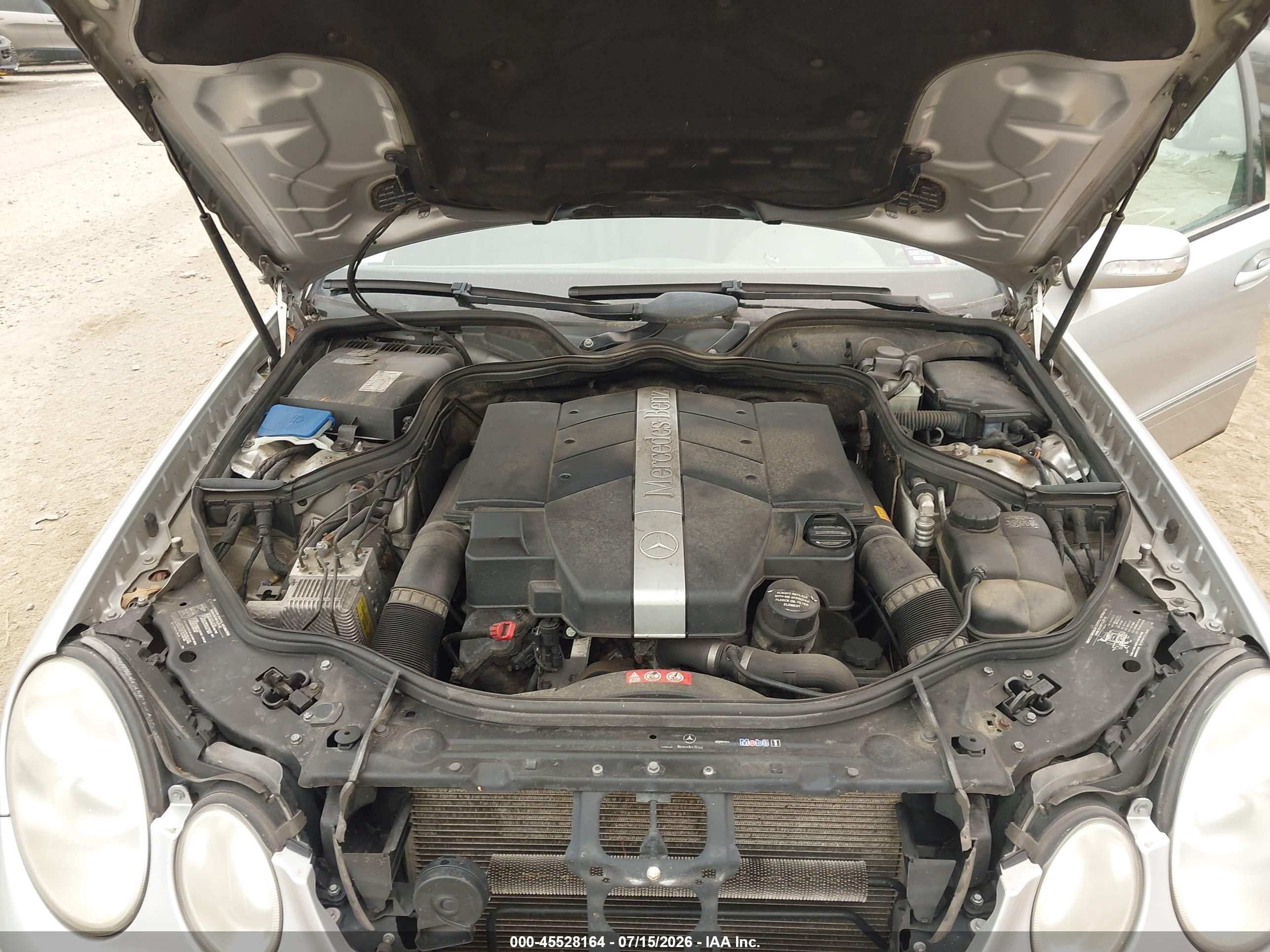 2005 Mercedes-benz E 320 4matic Silver vin: WDBUF82J65X170459
