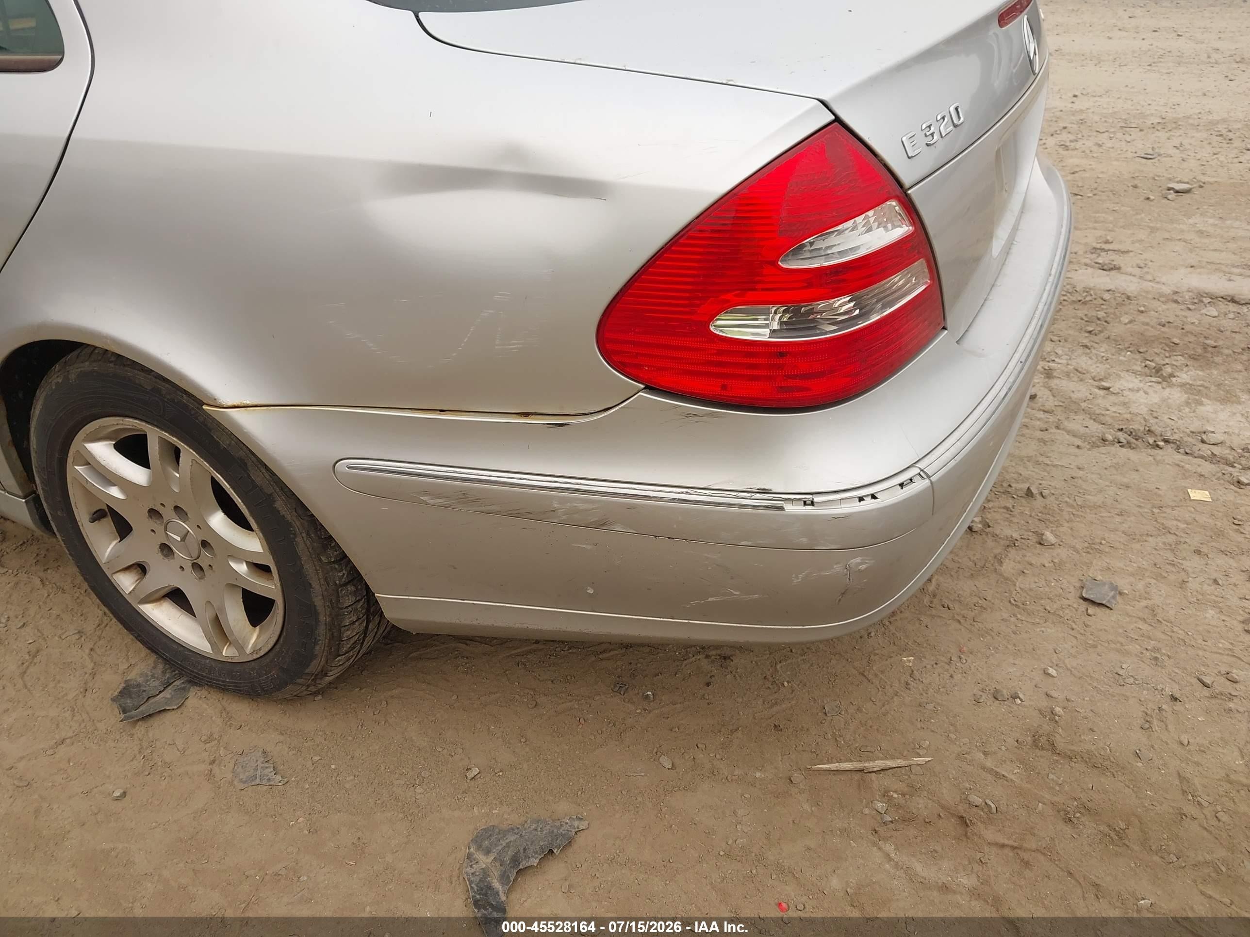 2005 Mercedes-benz E 320 4matic Silver vin: WDBUF82J65X170459