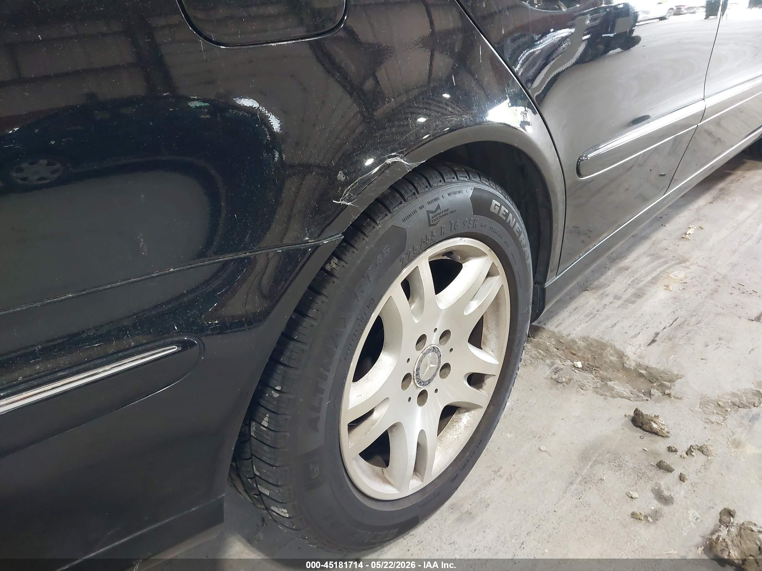 2005 Mercedes-benz E 320 4matic Black vin: WDBUF82J75X179767