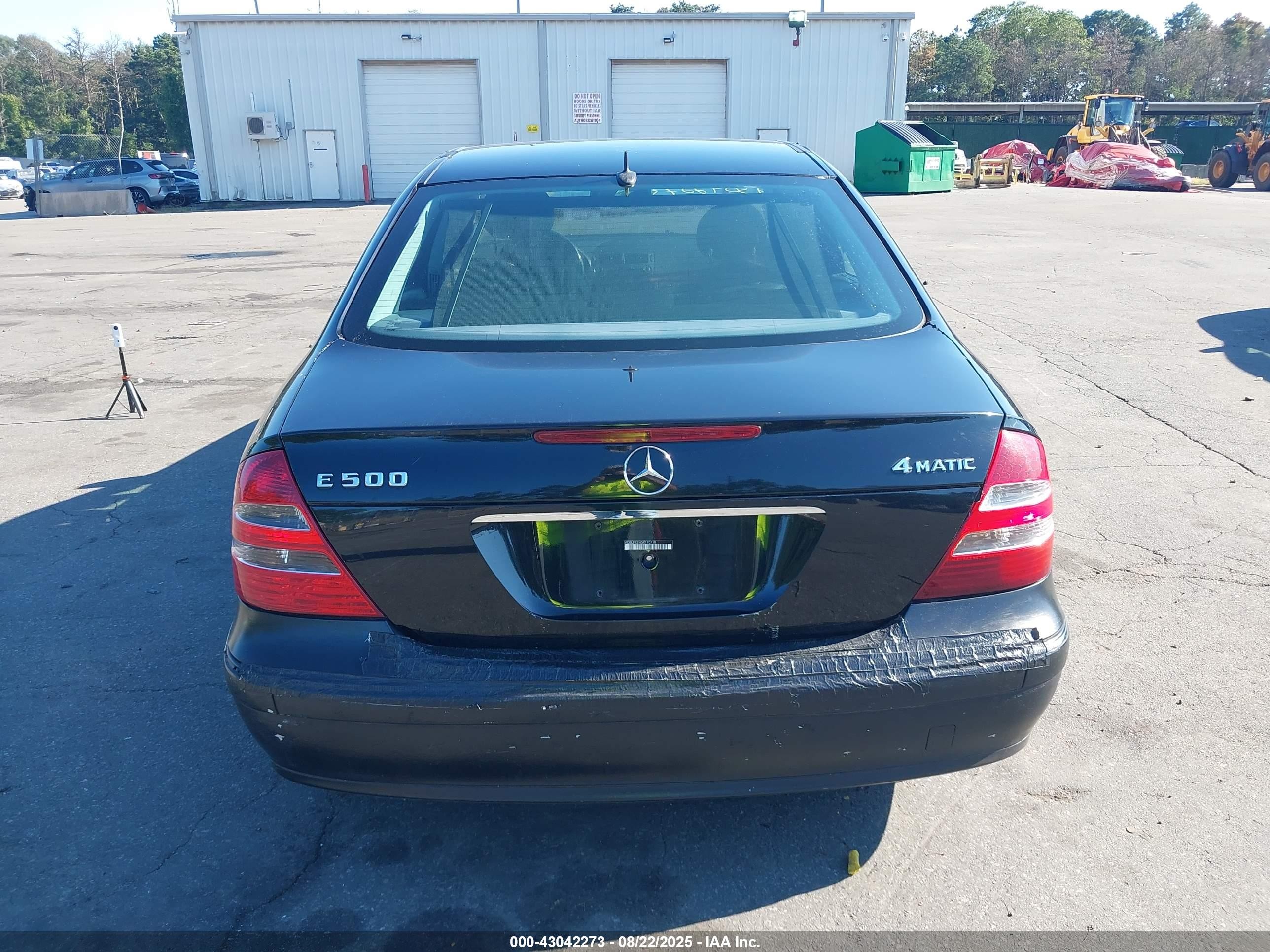 2005 Mercedes-benz E 500 4matic Black vin: WDBUF83J65X170718
