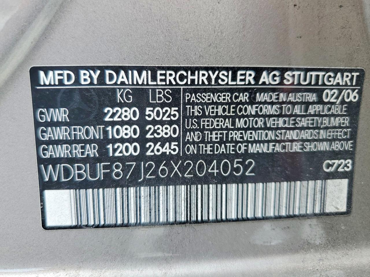 2006 Mercedes-benz E 350 4matic Silver vin: WDBUF87J26X204052