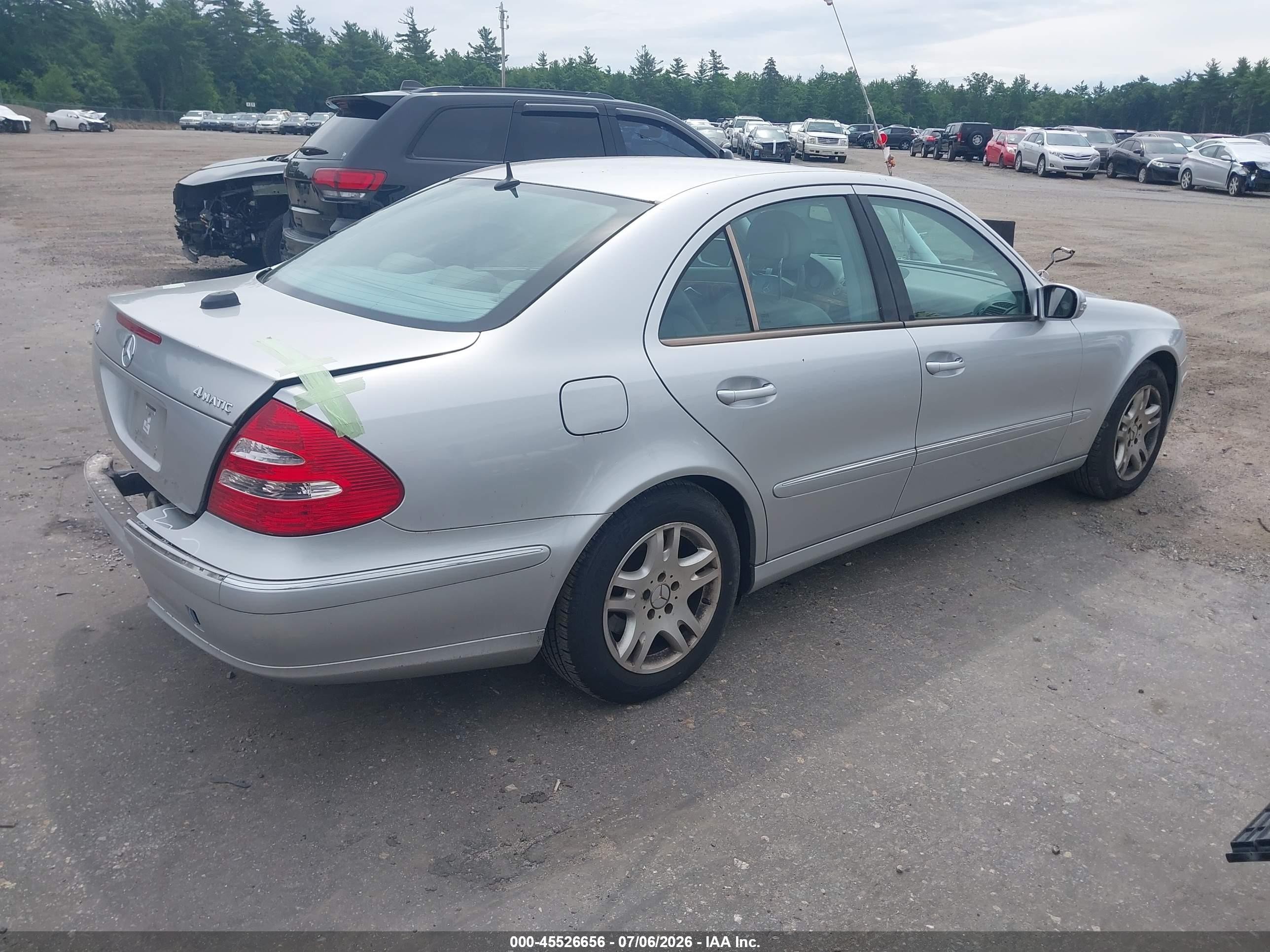 2006 Mercedes-benz E 350 4matic Silver vin: WDBUF87J96X180591