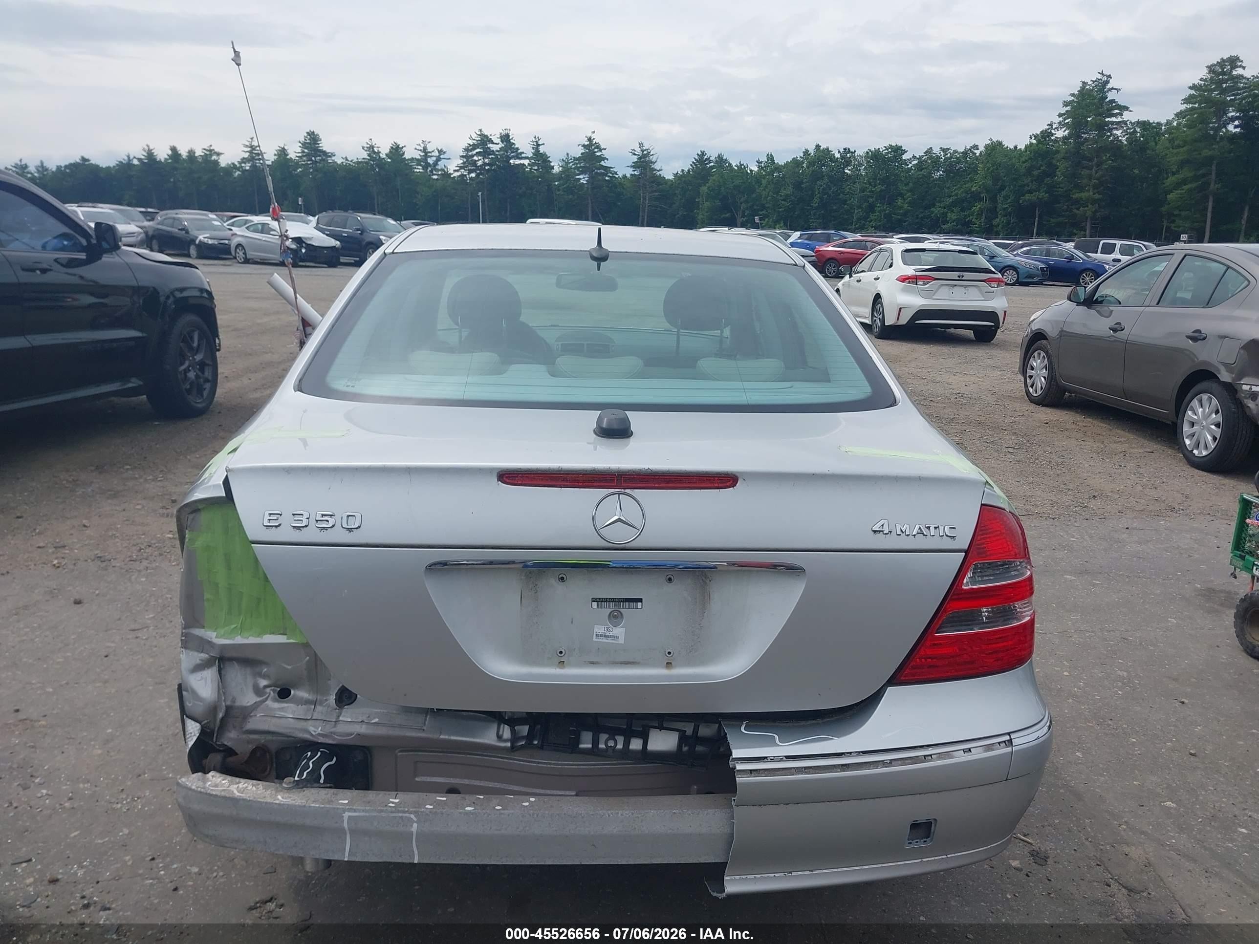 2006 Mercedes-benz E 350 4matic Silver vin: WDBUF87J96X180591