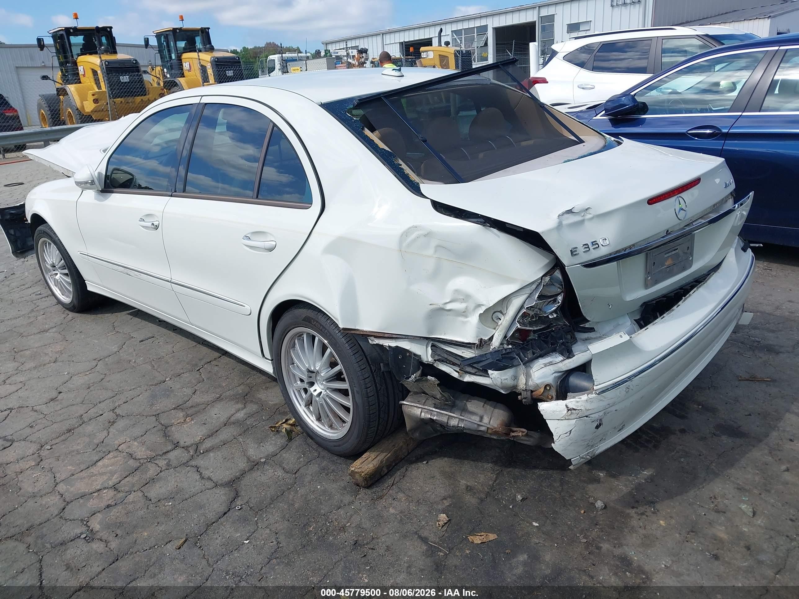2008 Mercedes-benz E 350 4matic White vin: WDBUF87X08B207004