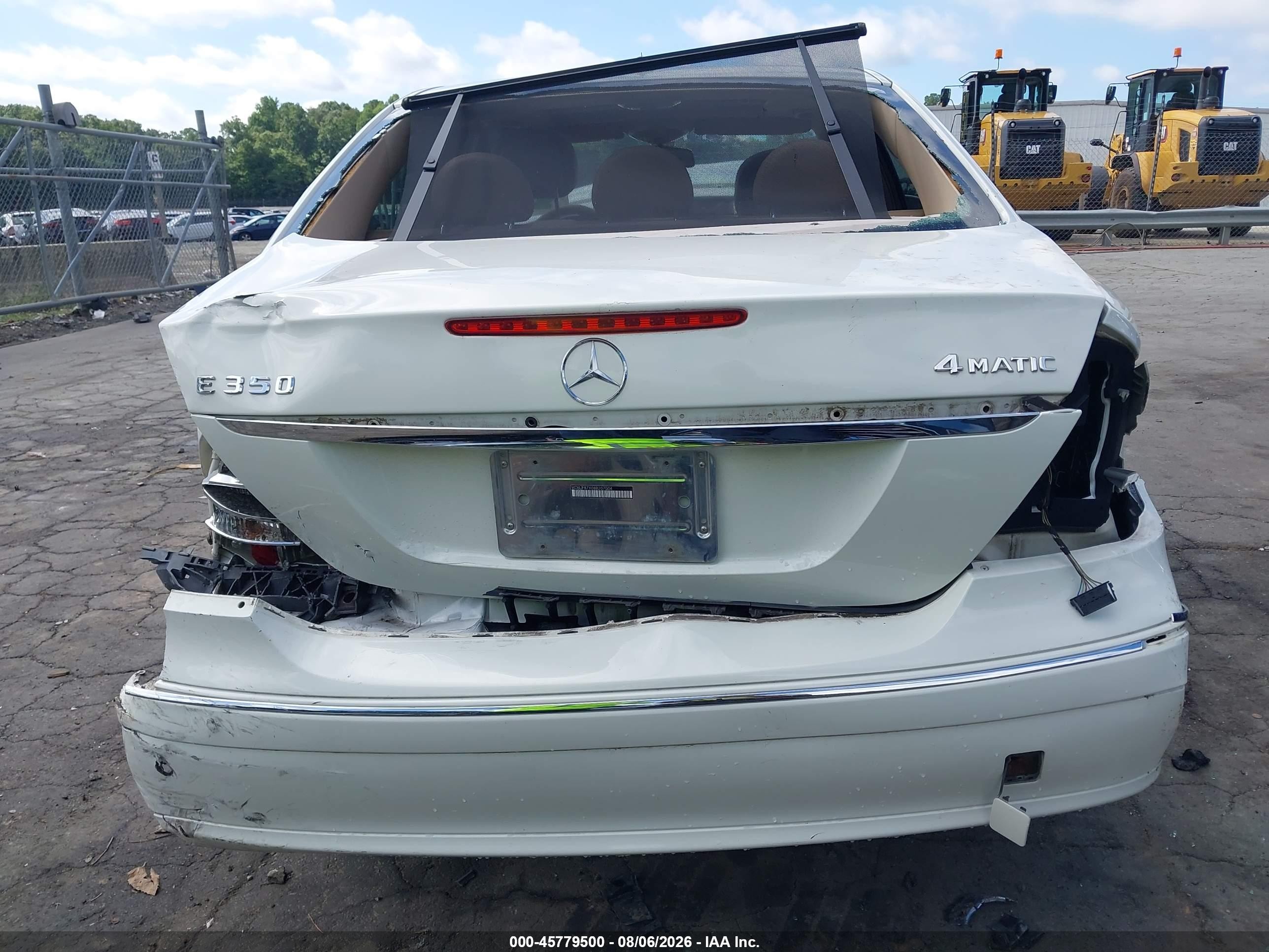2008 Mercedes-benz E 350 4matic White vin: WDBUF87X08B207004