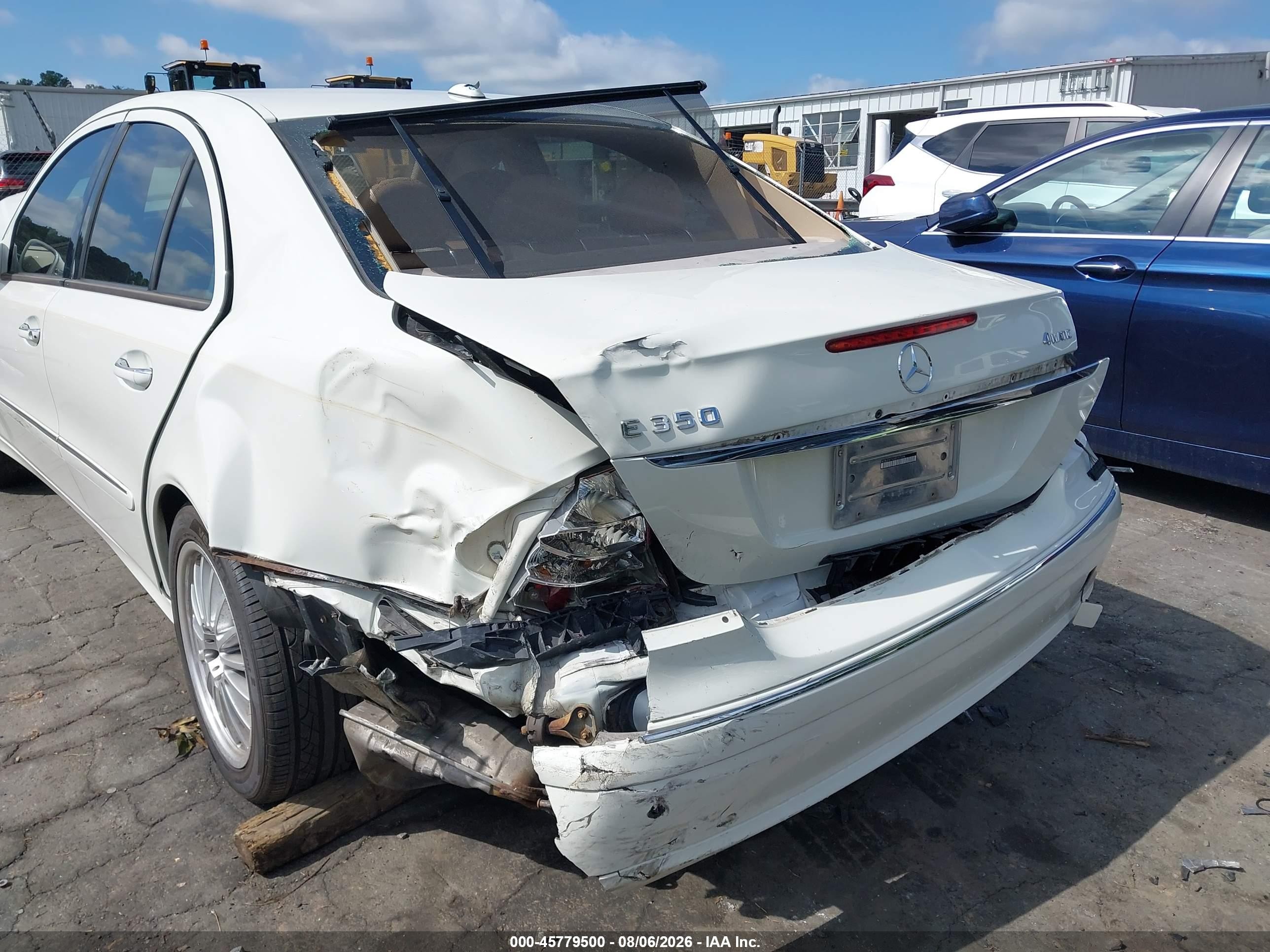 2008 Mercedes-benz E 350 4matic White vin: WDBUF87X08B207004