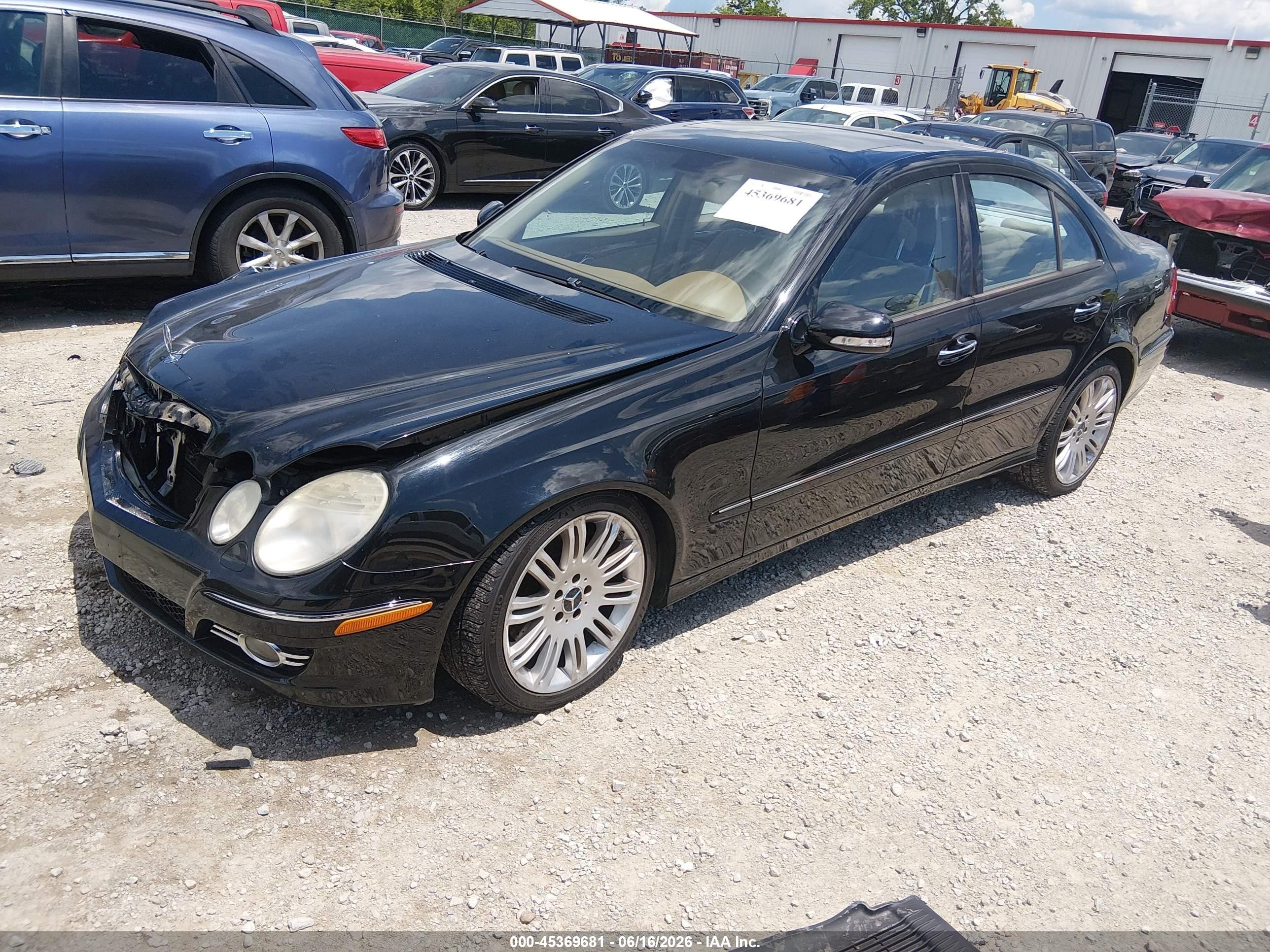 2008 Mercedes-benz E 350 4matic Black vin: WDBUF87X08B307863
