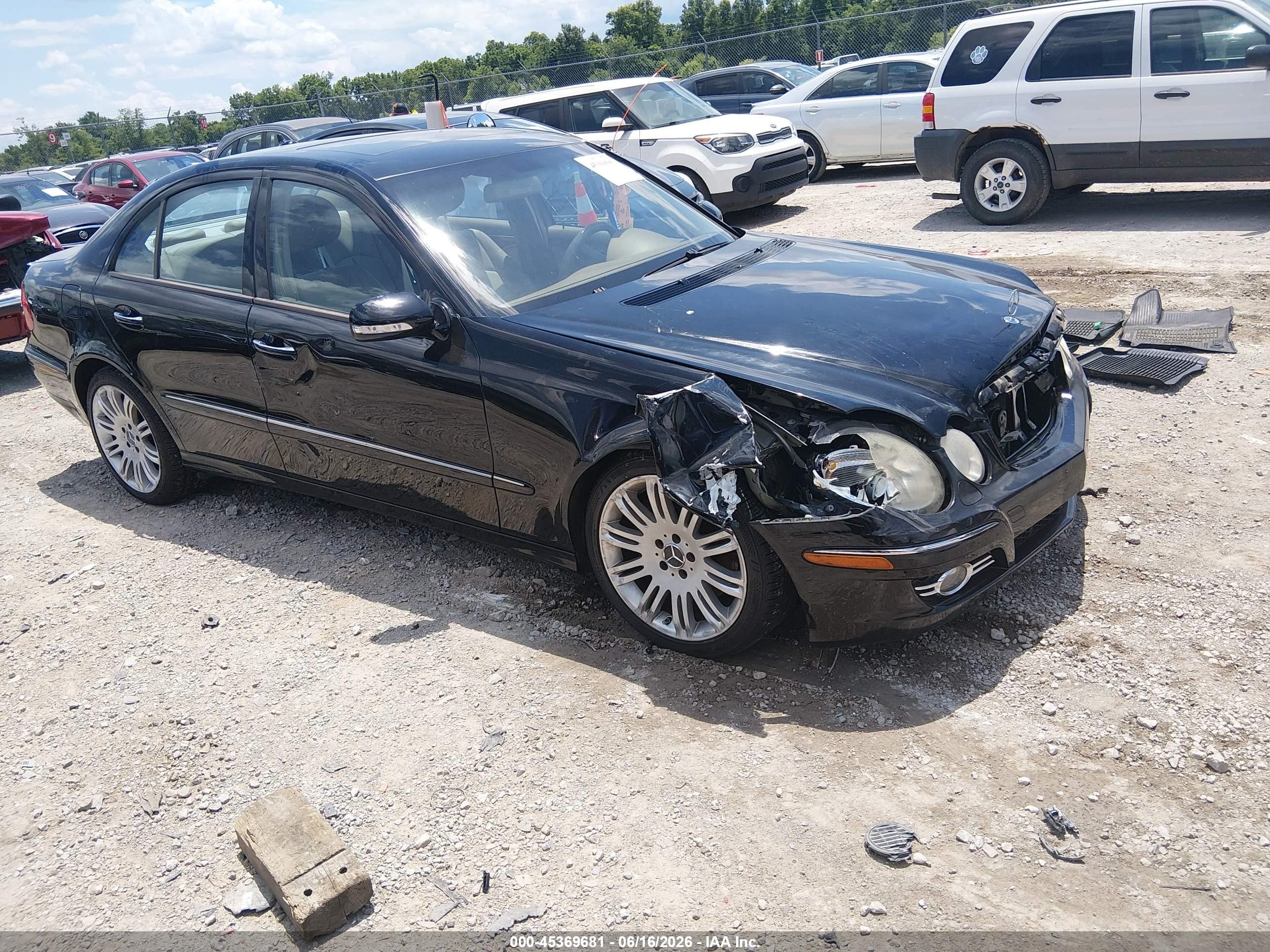 2008 Mercedes-benz E 350 4matic Black vin: WDBUF87X08B307863