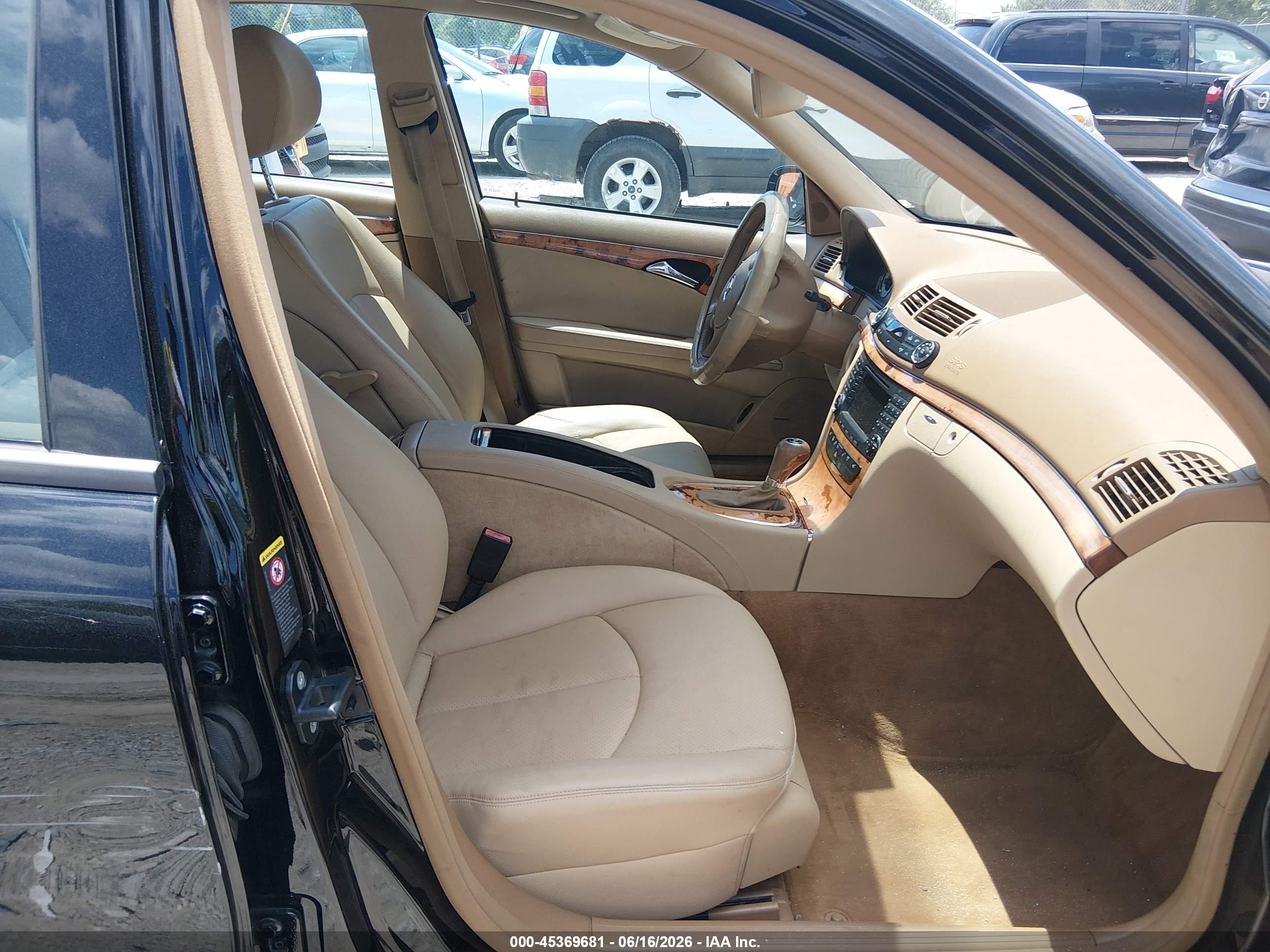2008 Mercedes-benz E 350 4matic Black vin: WDBUF87X08B307863