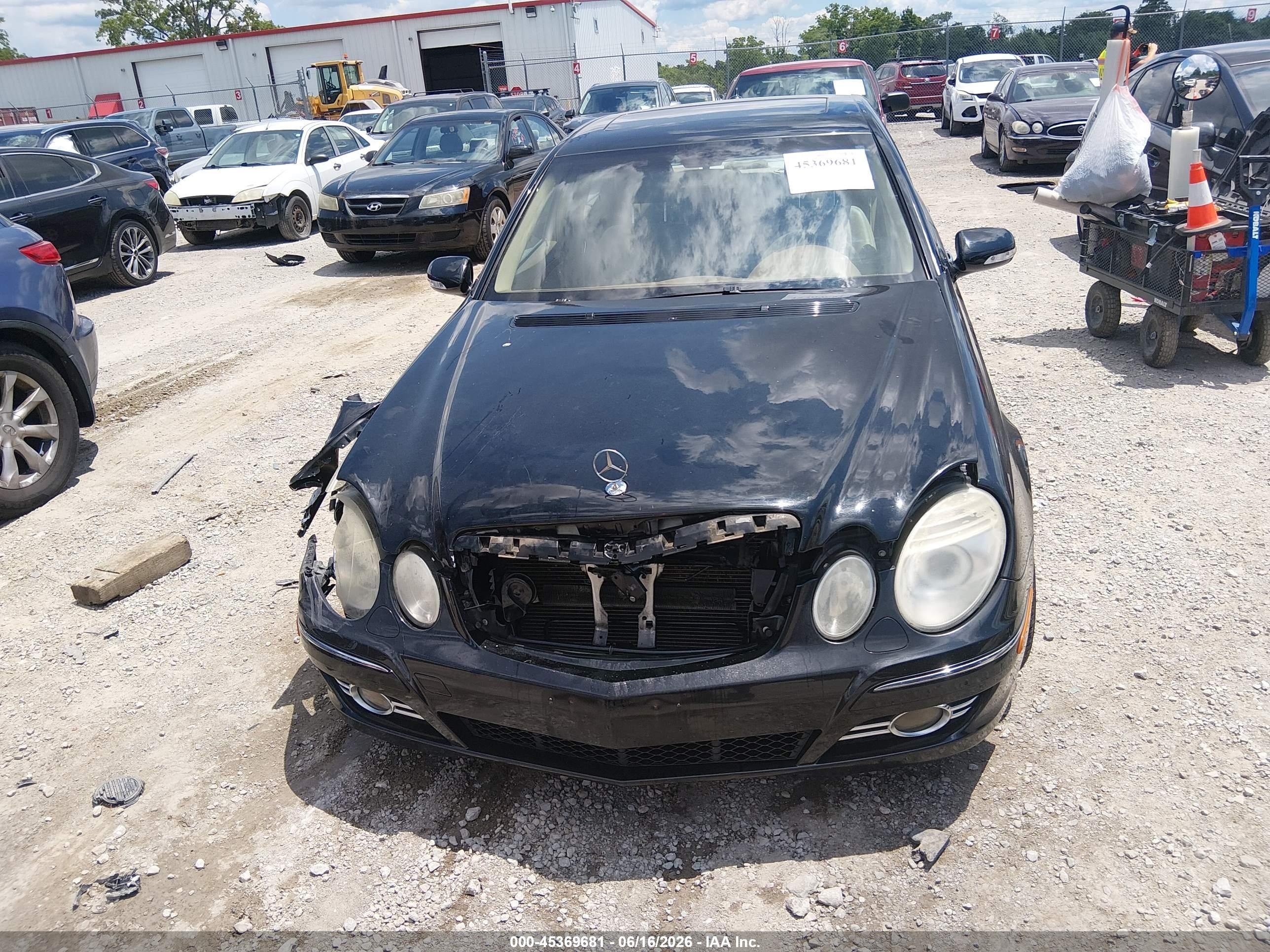2008 Mercedes-benz E 350 4matic Black vin: WDBUF87X08B307863
