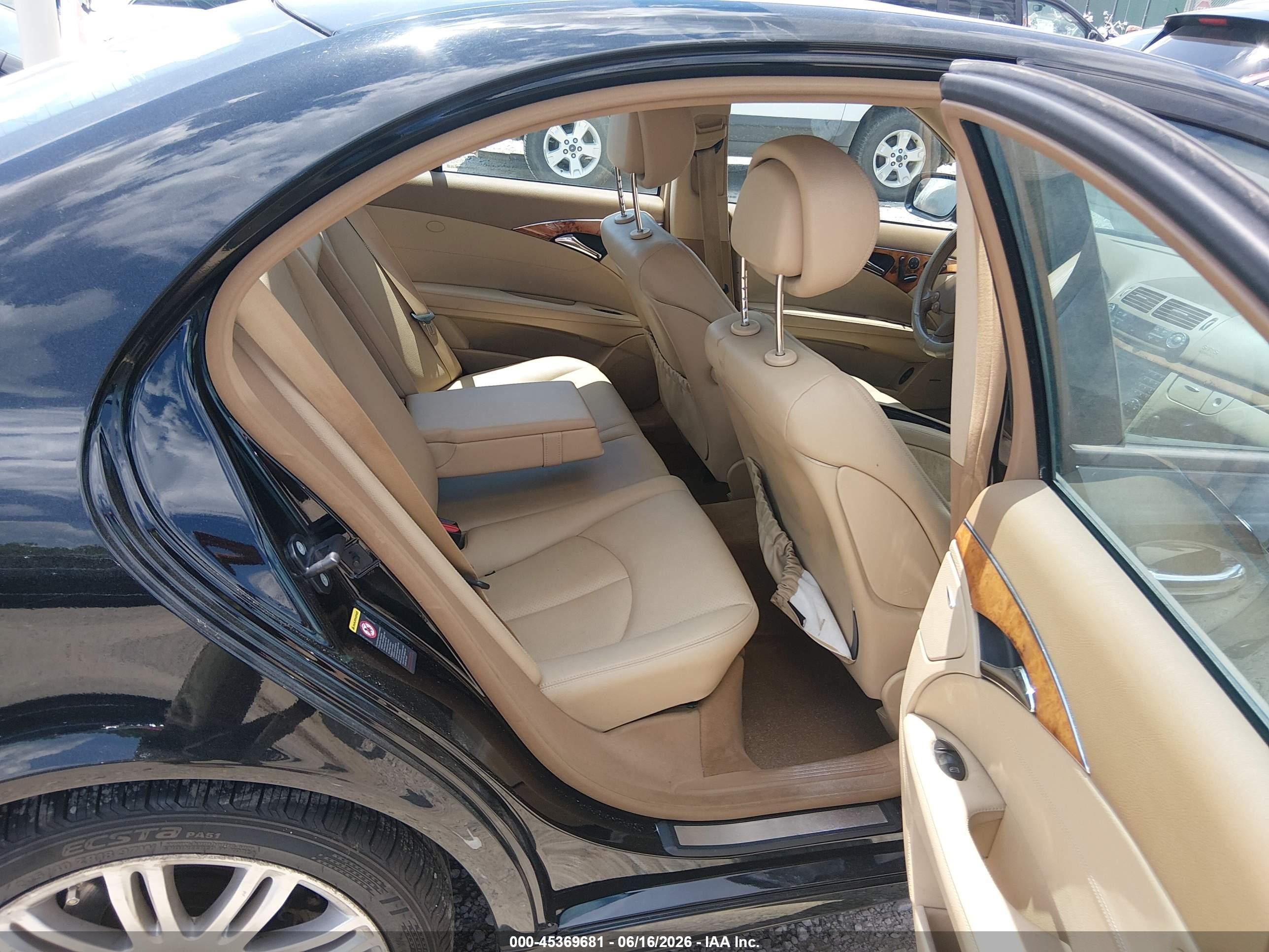 2008 Mercedes-benz E 350 4matic Black vin: WDBUF87X08B307863