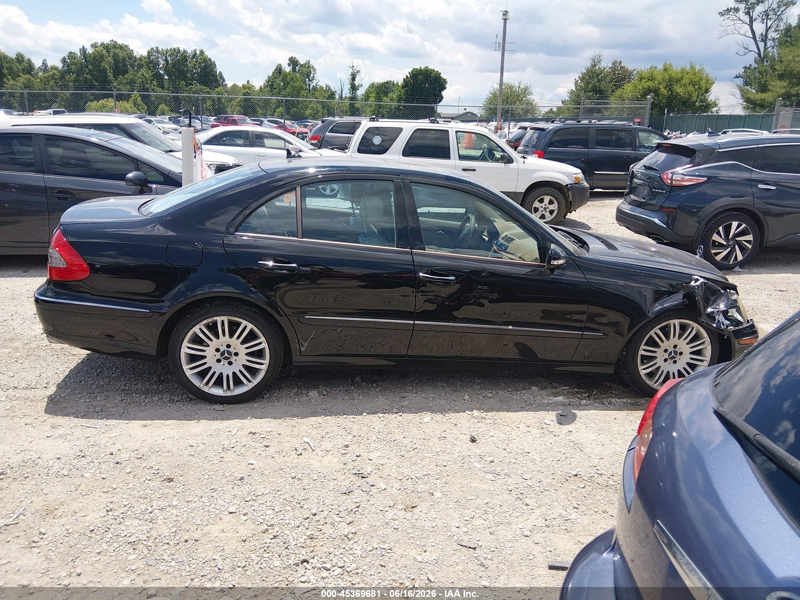 2008 Mercedes-benz E 350 4matic Black vin: WDBUF87X08B307863