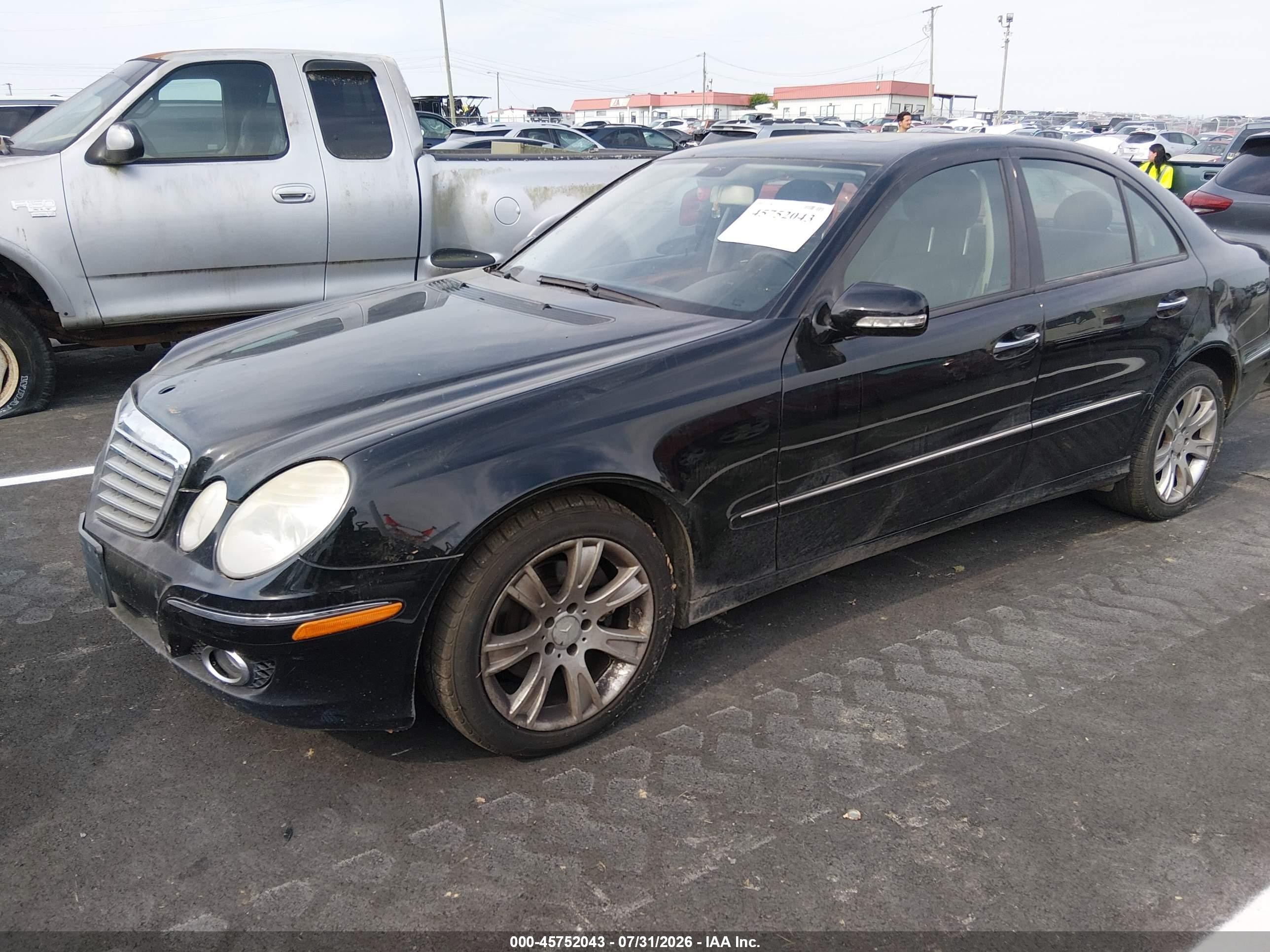 2009 Mercedes-benz E 350 4matic Black vin: WDBUF87X09B376523