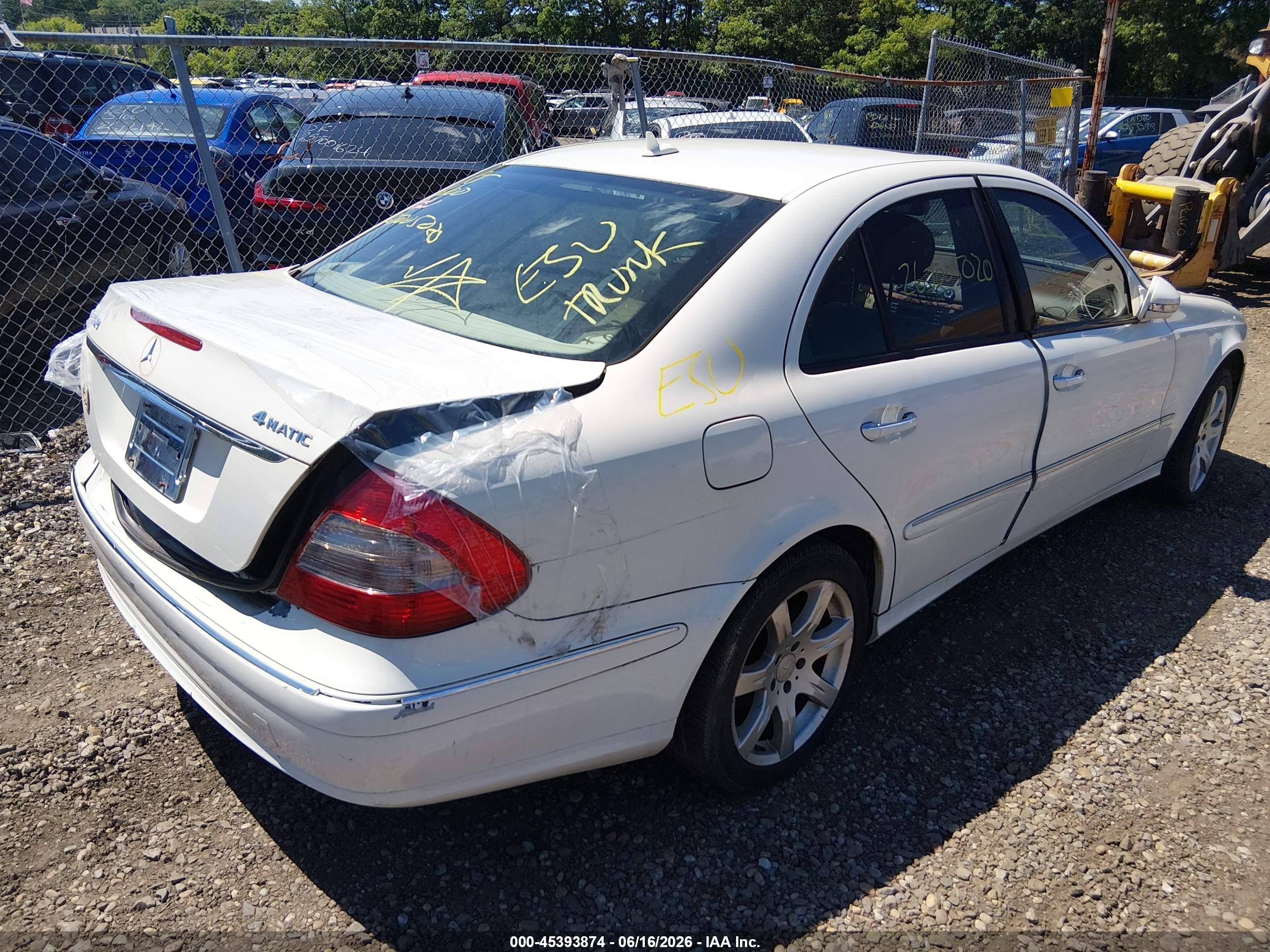 2008 Mercedes-benz E 350 4matic Белый vin: WDBUF87X18B245955