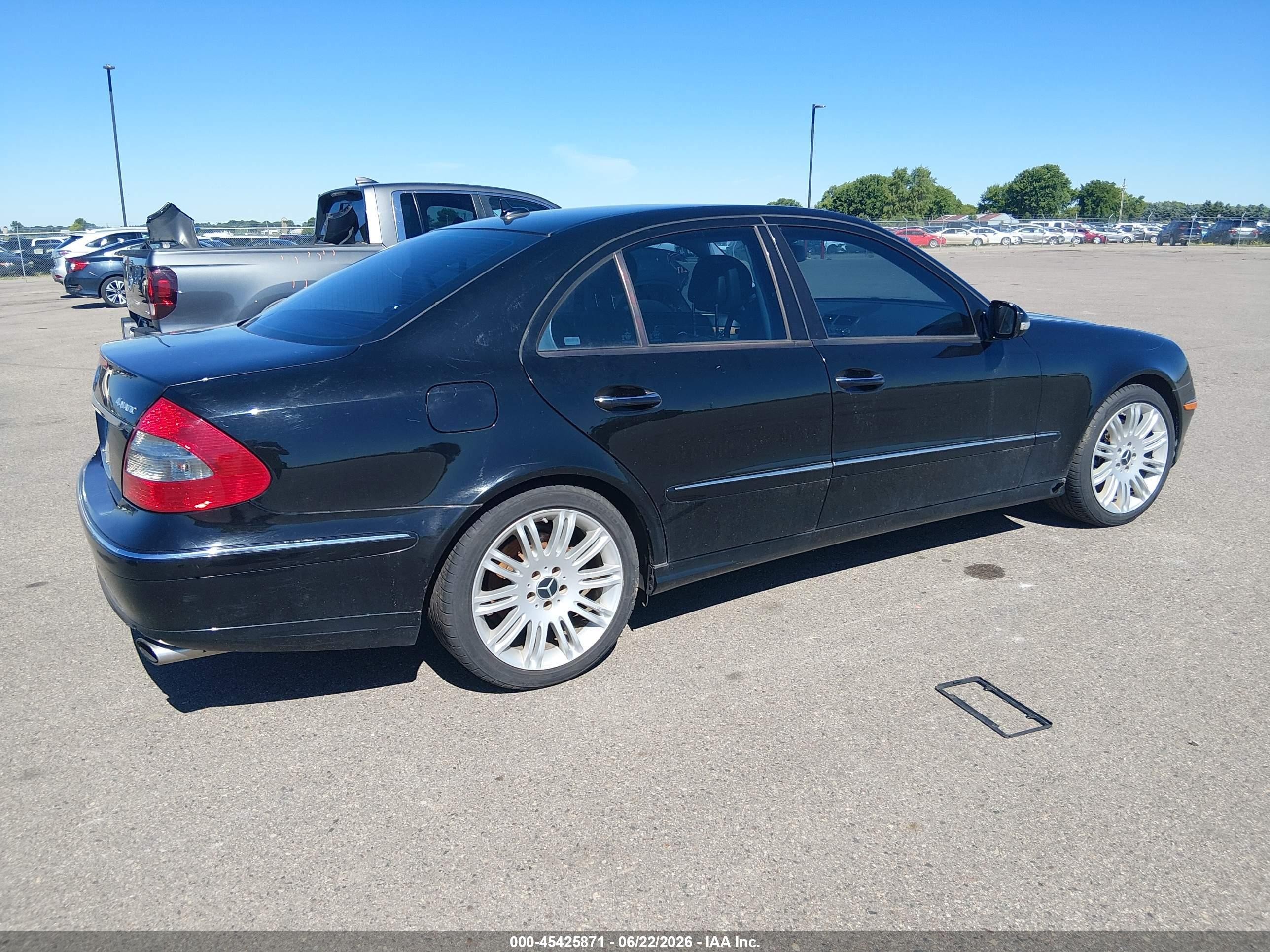 2008 Mercedes-benz E 350 4matic Black vin: WDBUF87X18B246197