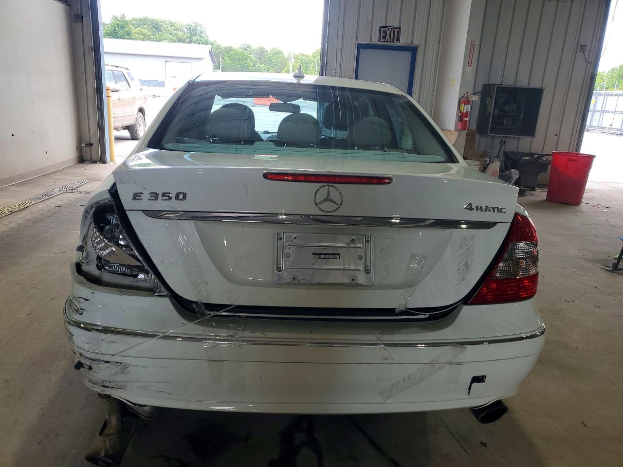 2008 Mercedes-benz E 350 4matic White vin: WDBUF87X18B315650