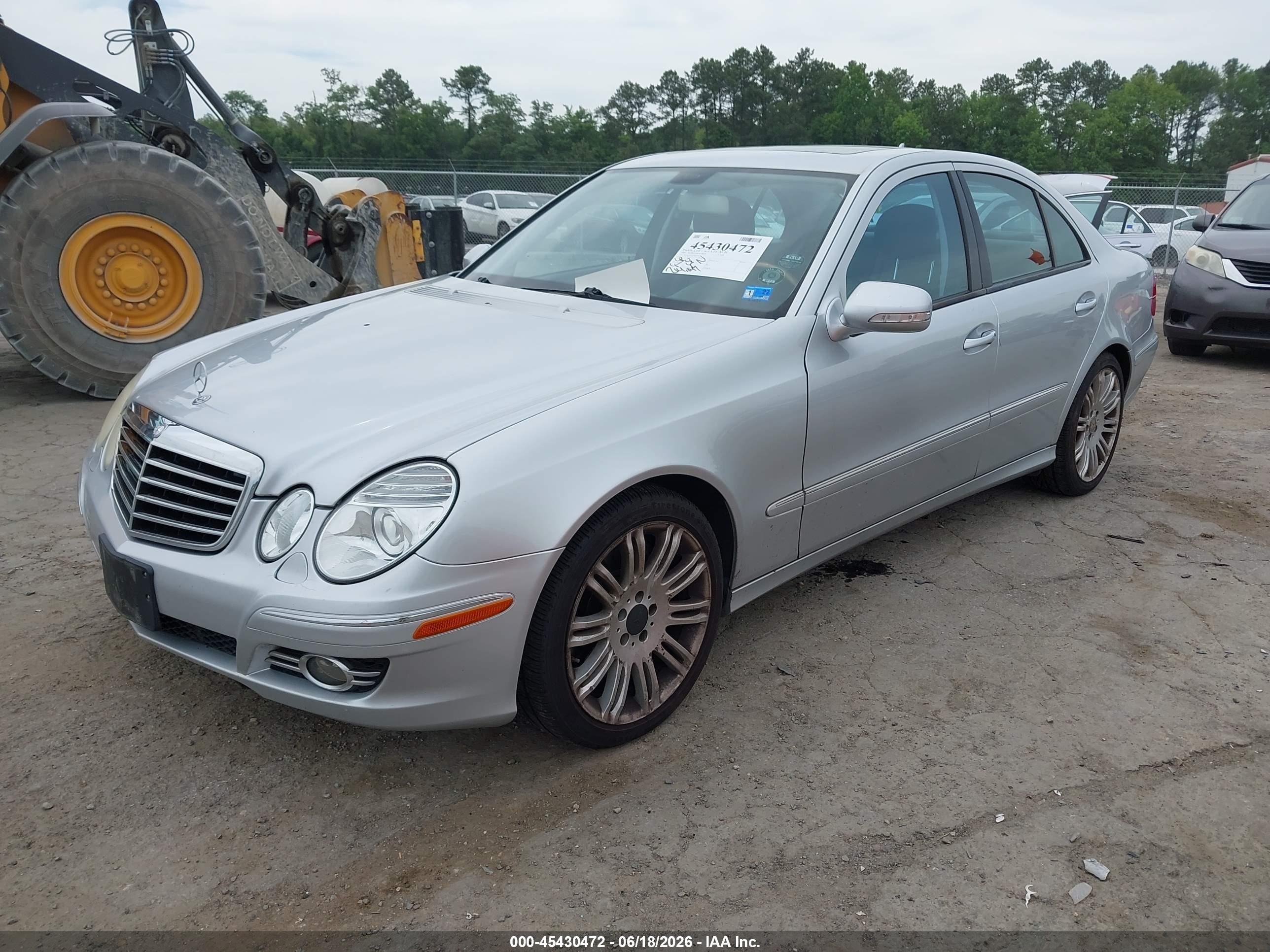 2008 Mercedes-benz E 350 4matic Silver vin: WDBUF87X18B344033