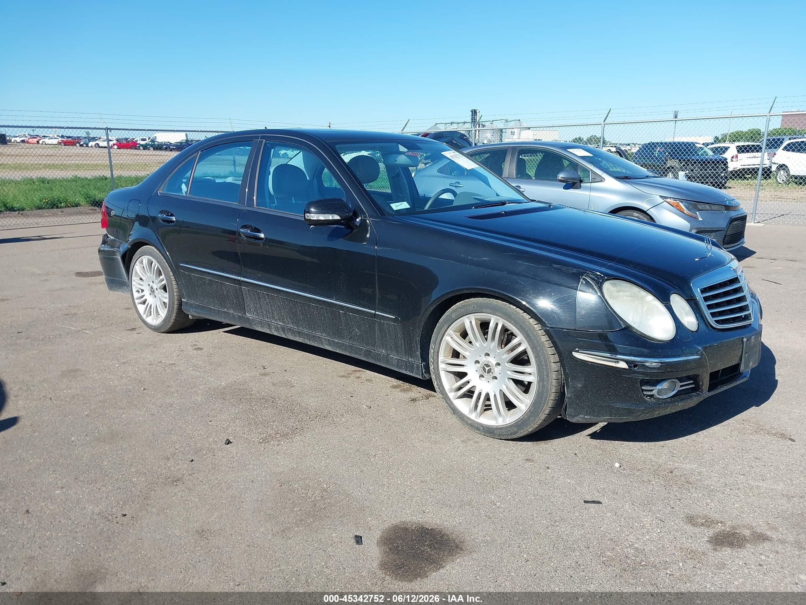 2007 Mercedes-benz E 350 4matic Black vin: WDBUF87X27B151257