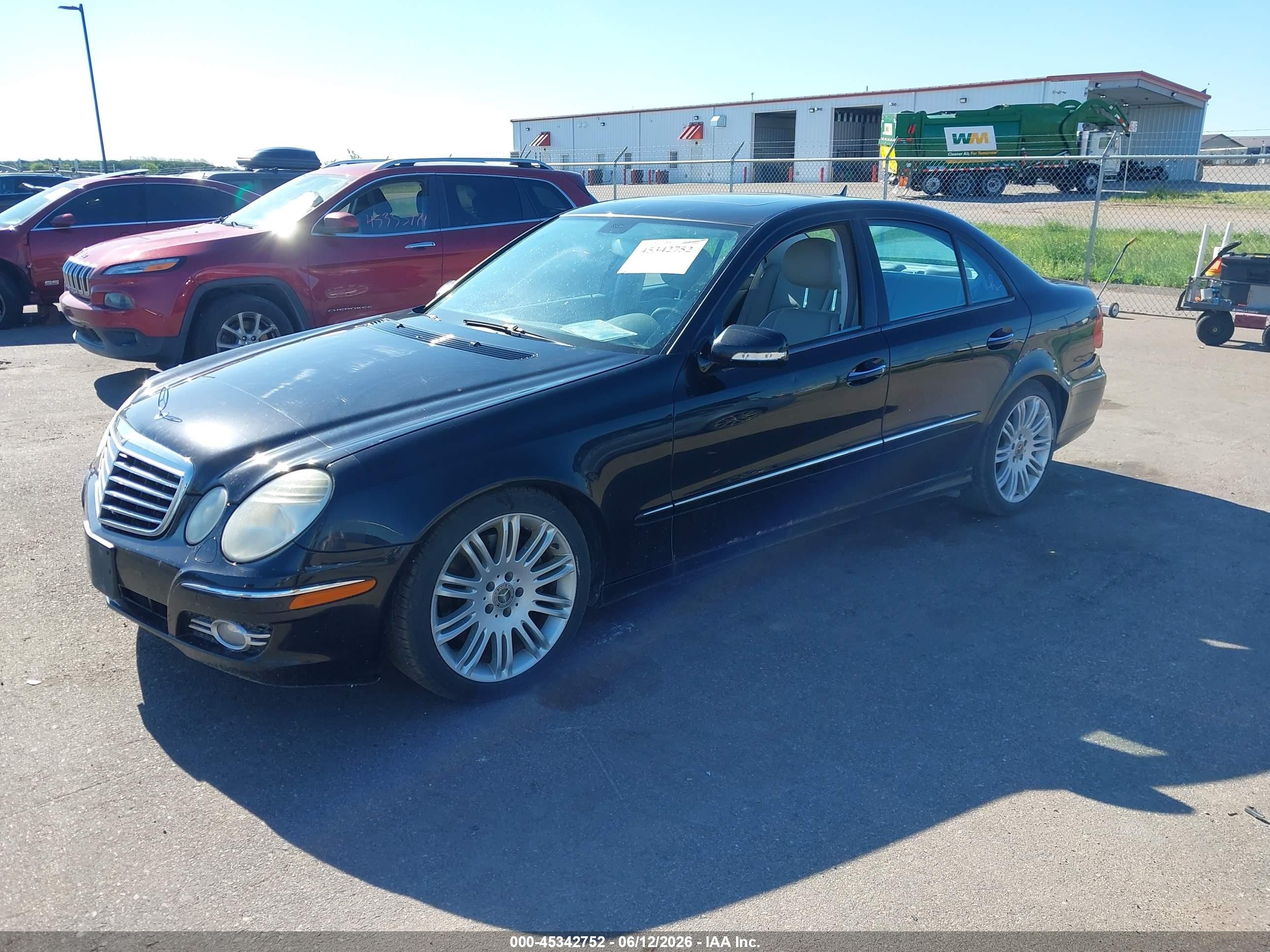 2007 Mercedes-benz E 350 4matic Черный vin: WDBUF87X27B151257