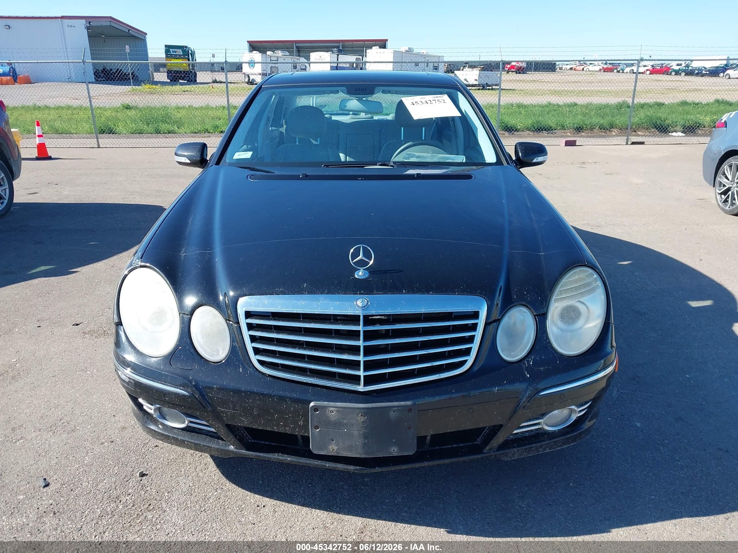 2007 Mercedes-benz E 350 4matic Черный vin: WDBUF87X27B151257