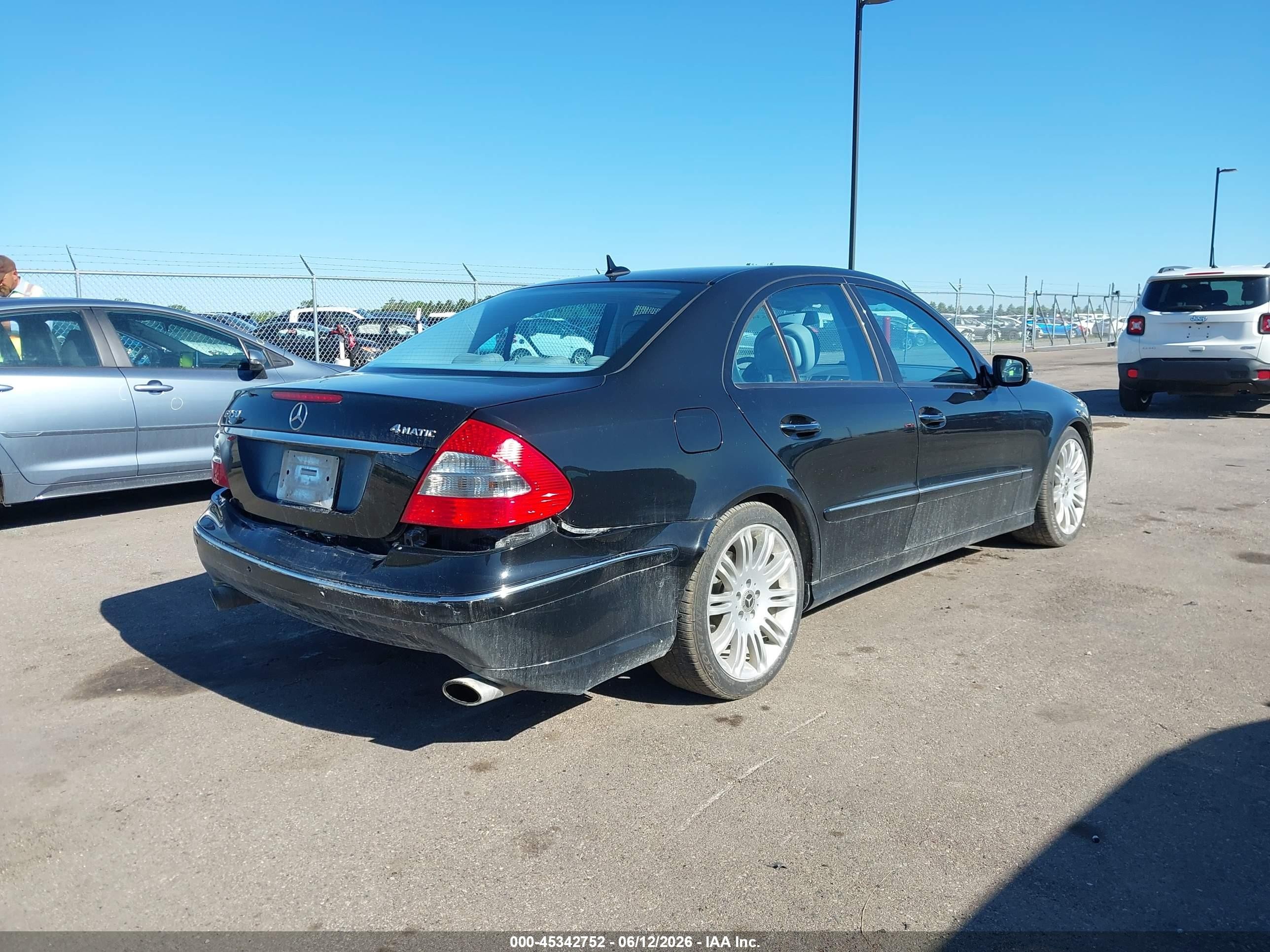 2007 Mercedes-benz E 350 4matic Черный vin: WDBUF87X27B151257