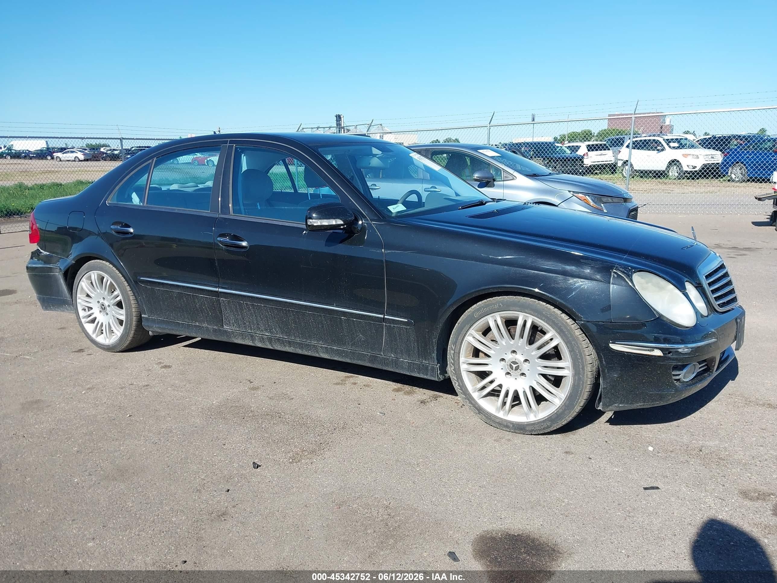 2007 Mercedes-benz E 350 4matic Черный vin: WDBUF87X27B151257