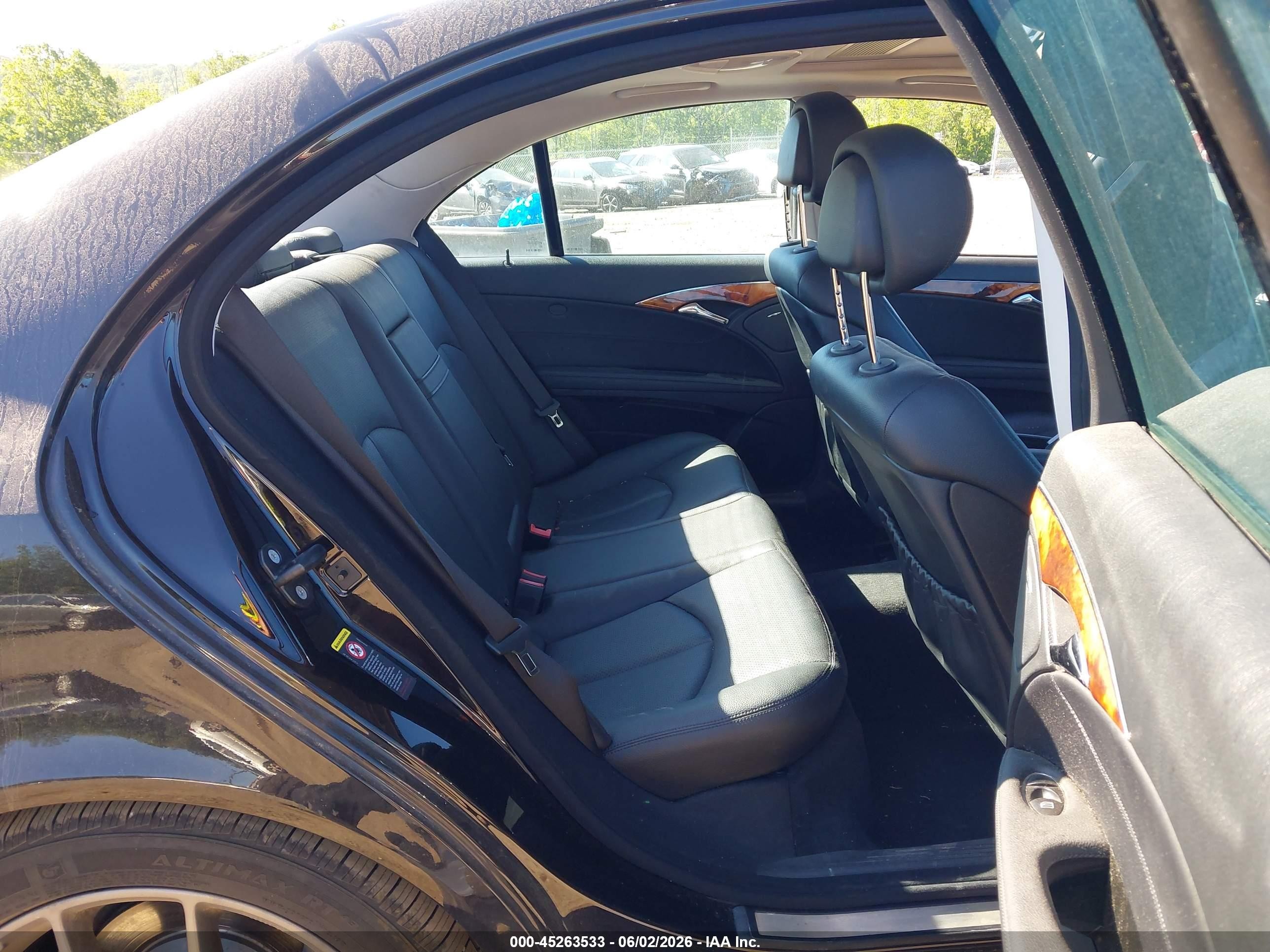 2007 Mercedes-benz E 350 4matic Black vin: WDBUF87X27X222248