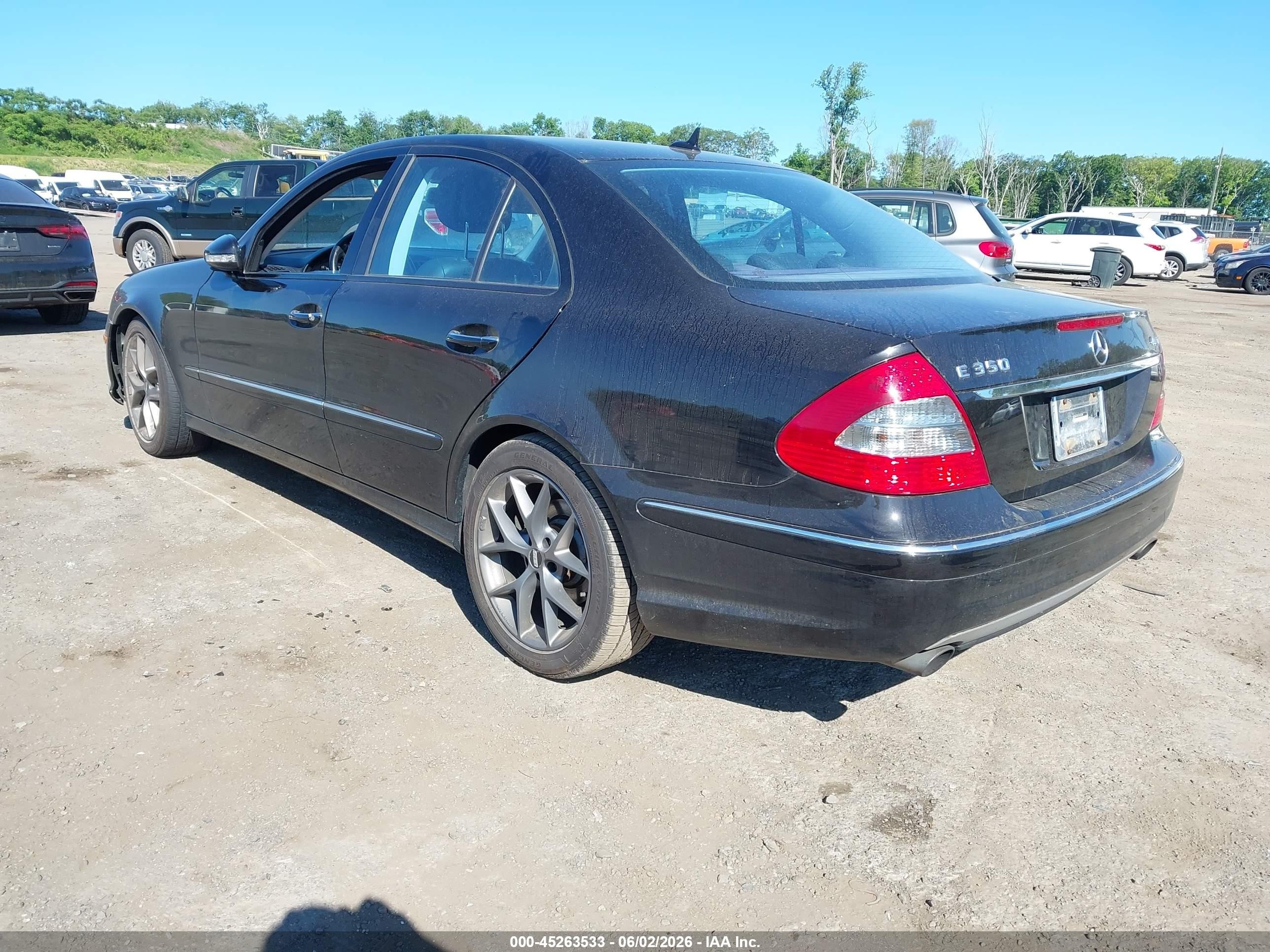2007 Mercedes-benz E 350 4matic Black vin: WDBUF87X27X222248
