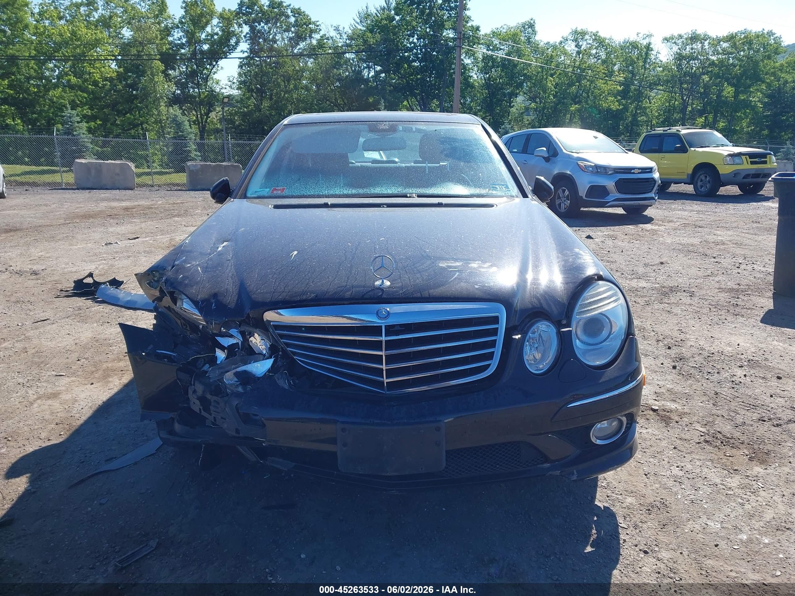 2007 Mercedes-benz E 350 4matic Black vin: WDBUF87X27X222248