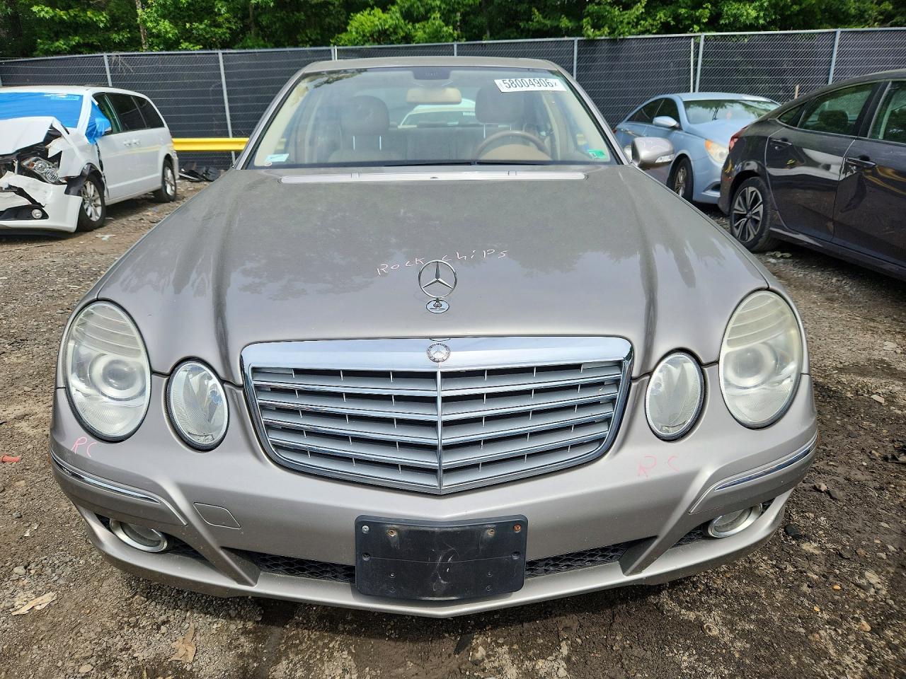 2008 Mercedes-benz E 350 4matic Gray vin: WDBUF87X28B202614