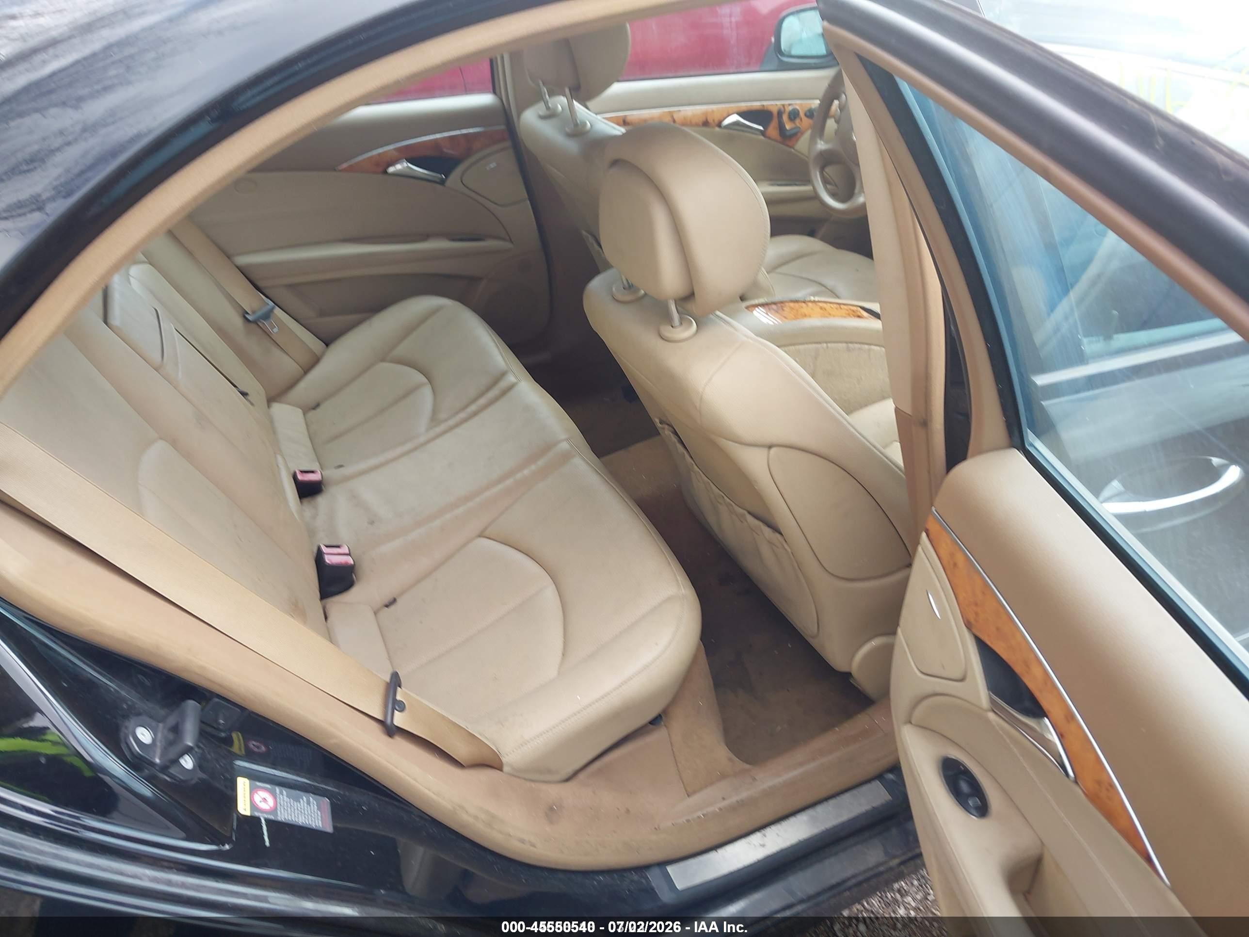 2008 Mercedes-benz E 350 4matic Black vin: WDBUF87X28B257693