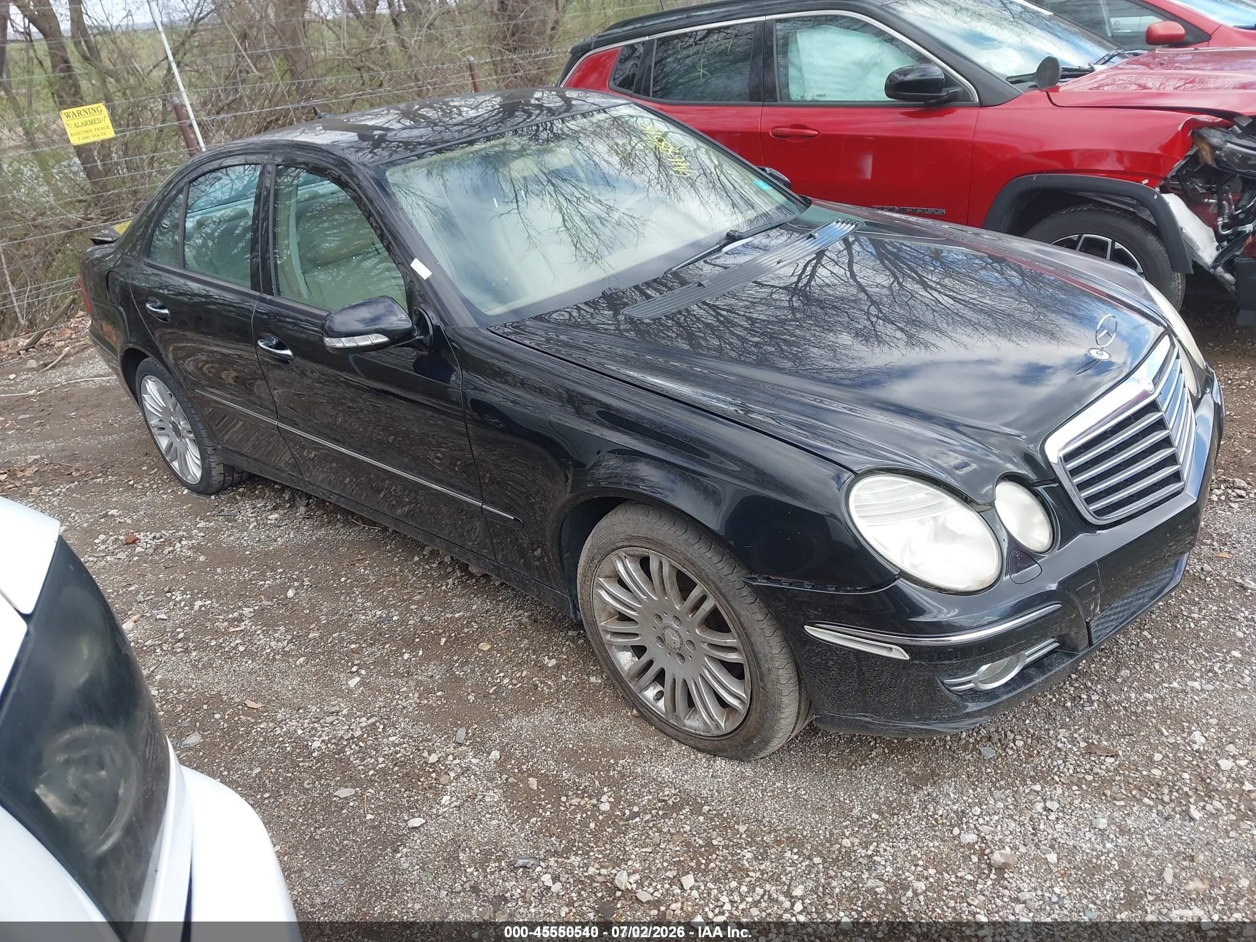 2008 Mercedes-benz E 350 4matic Black vin: WDBUF87X28B257693