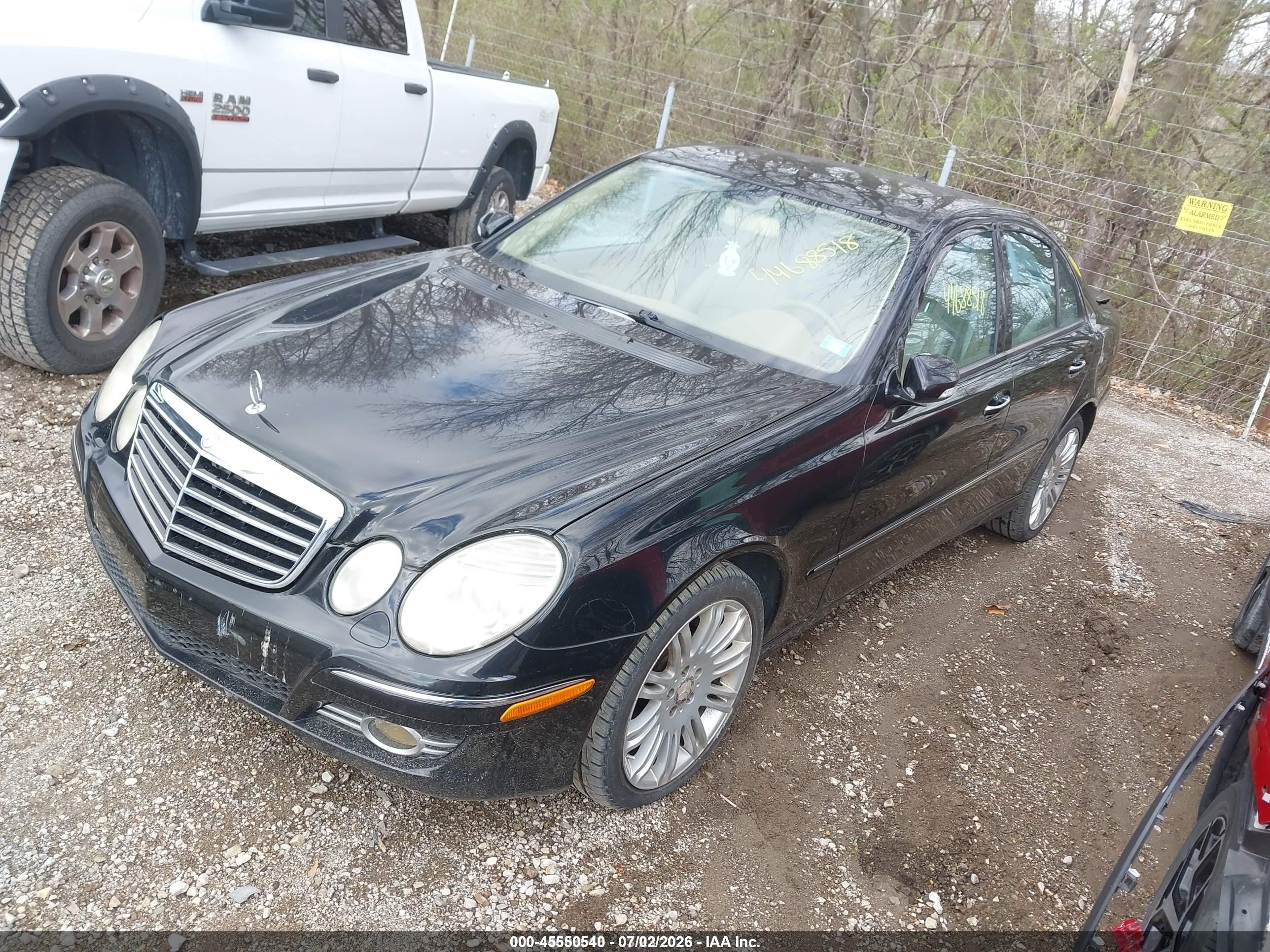 2008 Mercedes-benz E 350 4matic Black vin: WDBUF87X28B257693