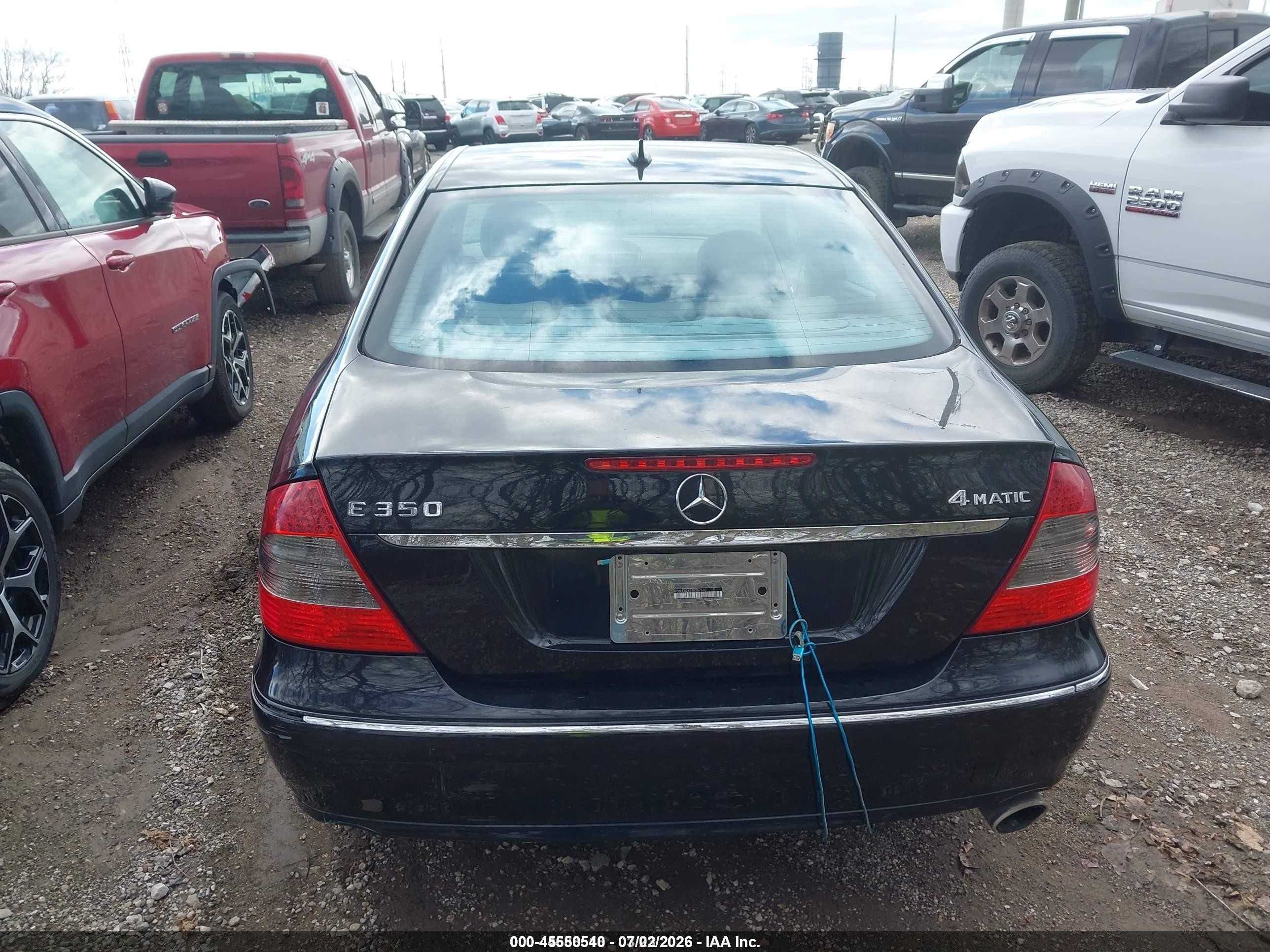 2008 Mercedes-benz E 350 4matic Black vin: WDBUF87X28B257693