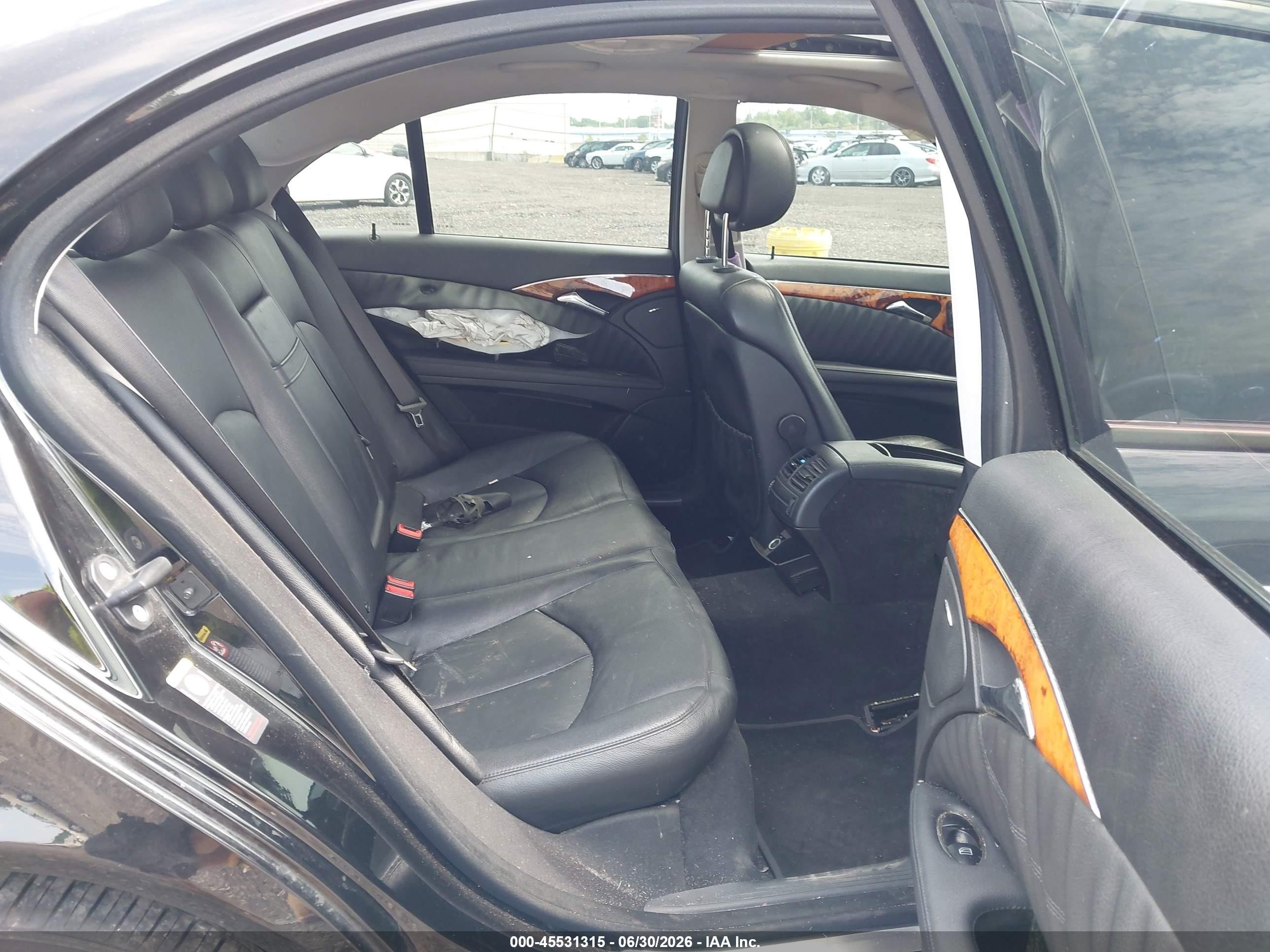 2007 Mercedes-benz E 350 4matic Black vin: WDBUF87X37B124679
