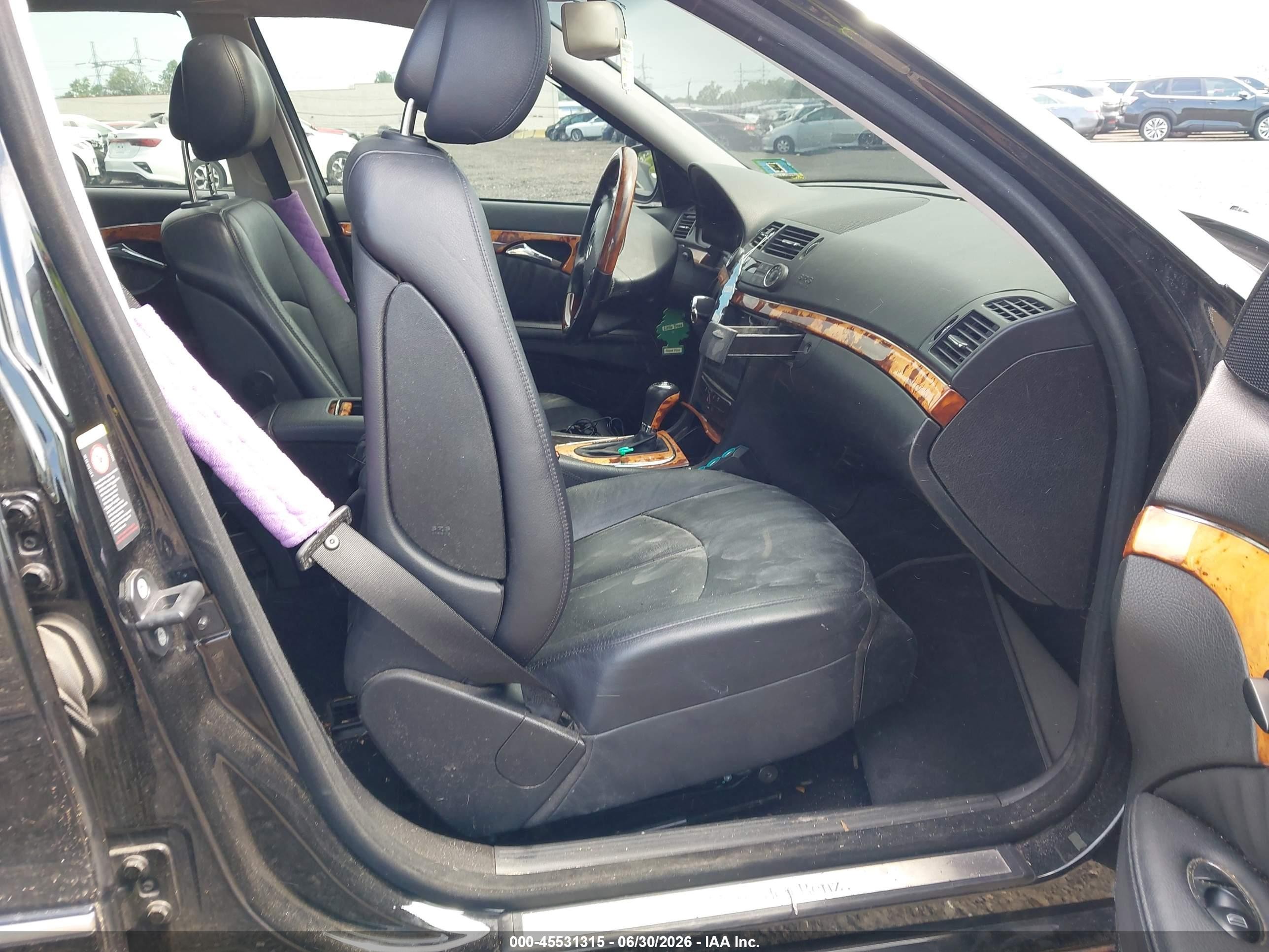 2007 Mercedes-benz E 350 4matic Black vin: WDBUF87X37B124679