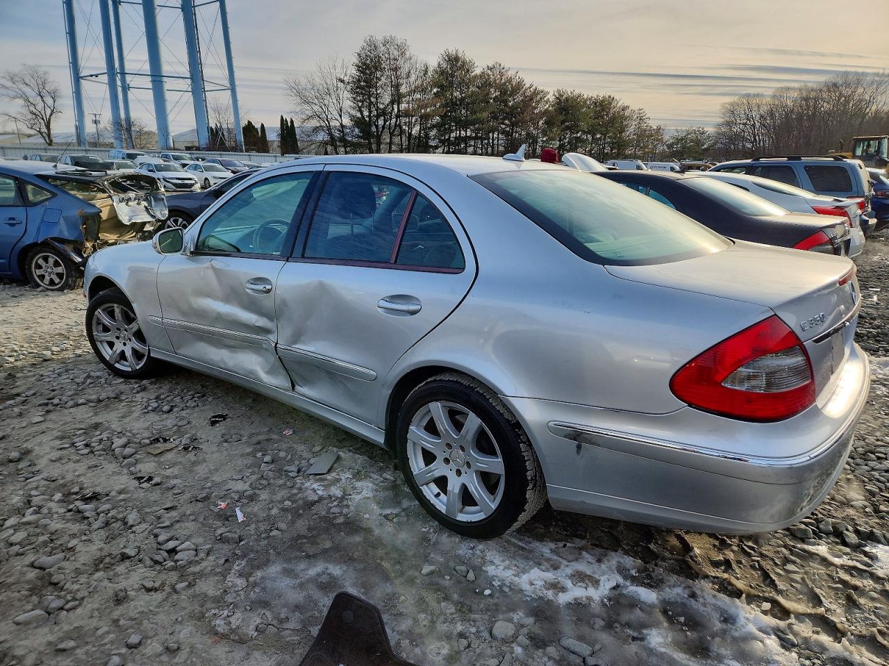 2007 Mercedes-benz E 350 4matic Silver vin: WDBUF87X37B148822